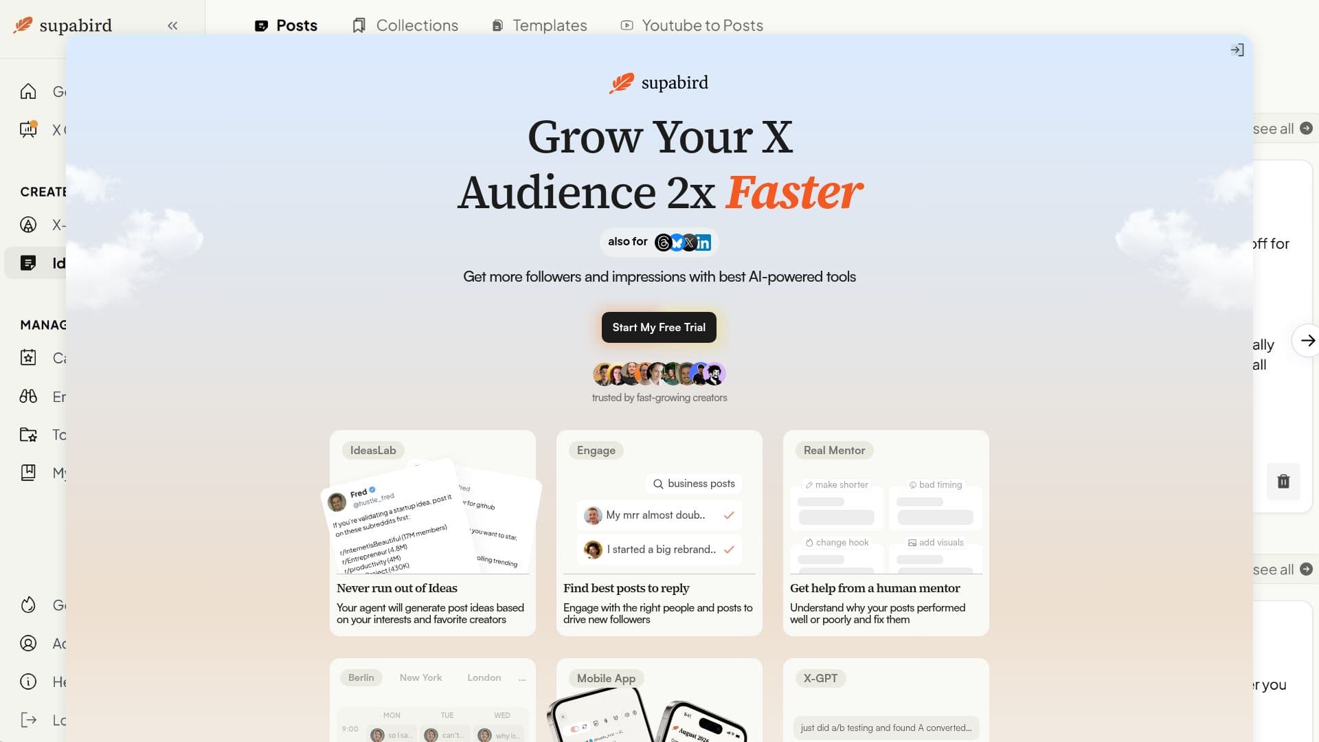 Supabird AI Growth Tool screenshot
