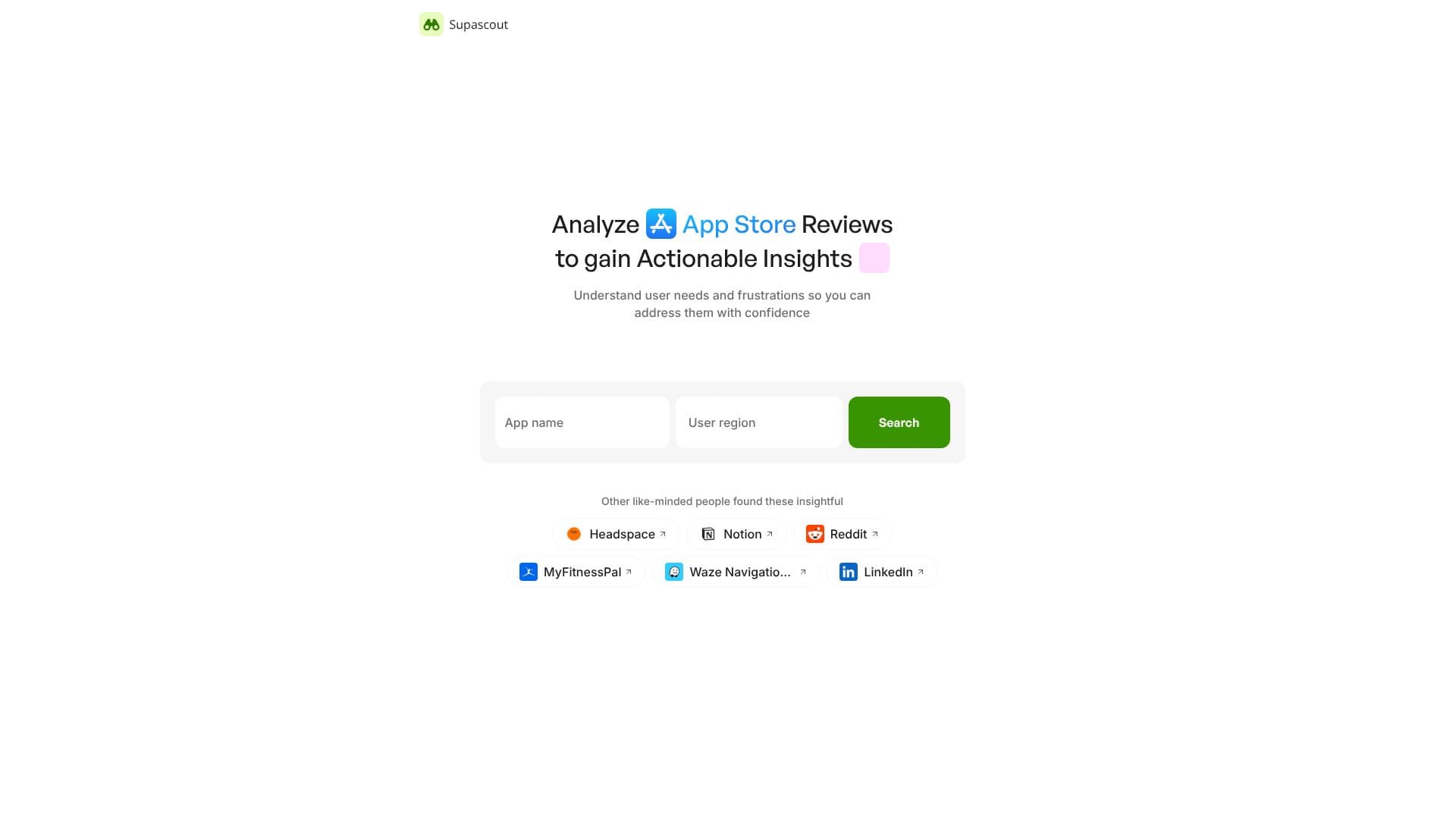 Supascout App Store Review Analysis screenshot