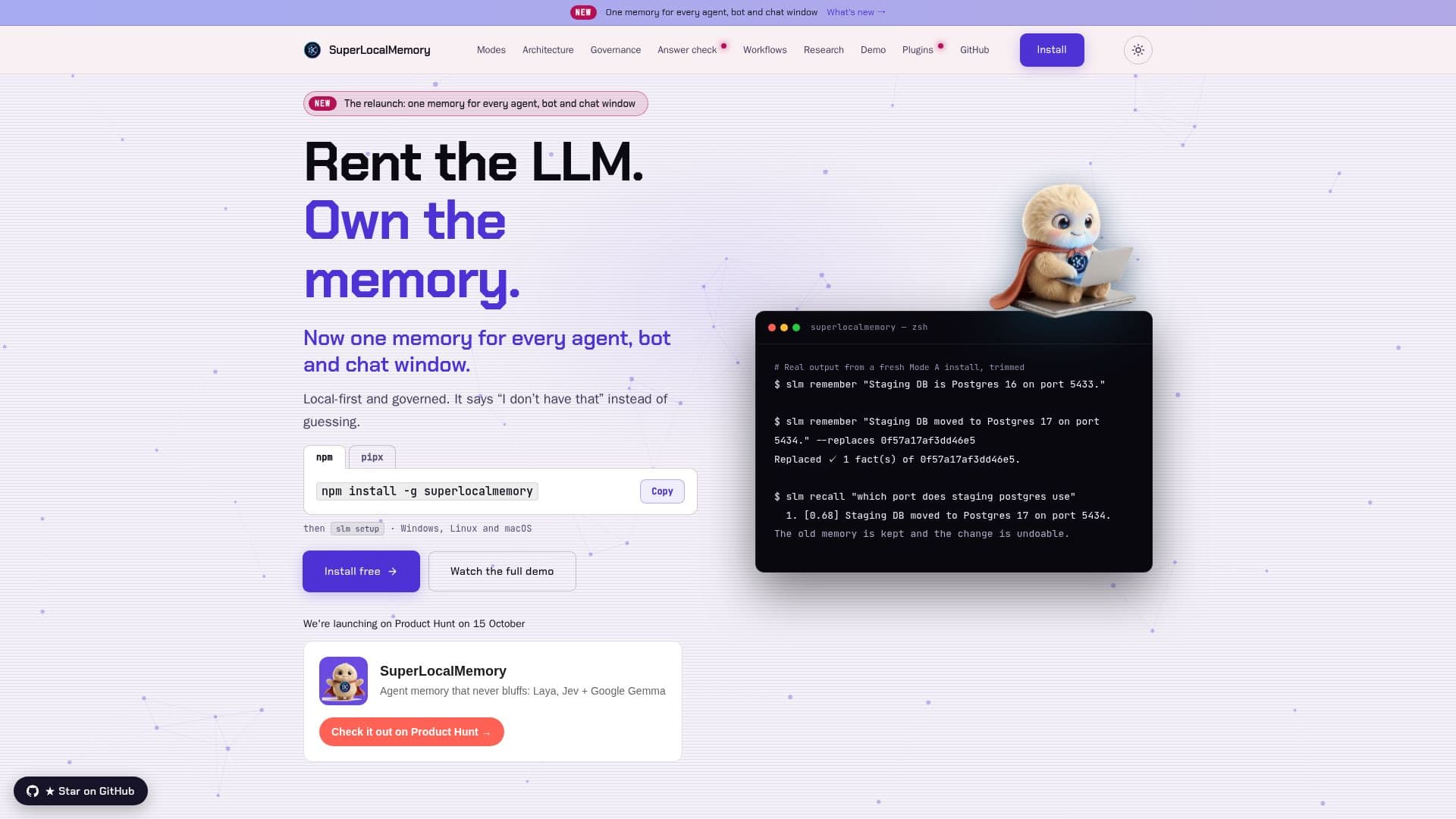Tangkapan layar SuperLocalMemory