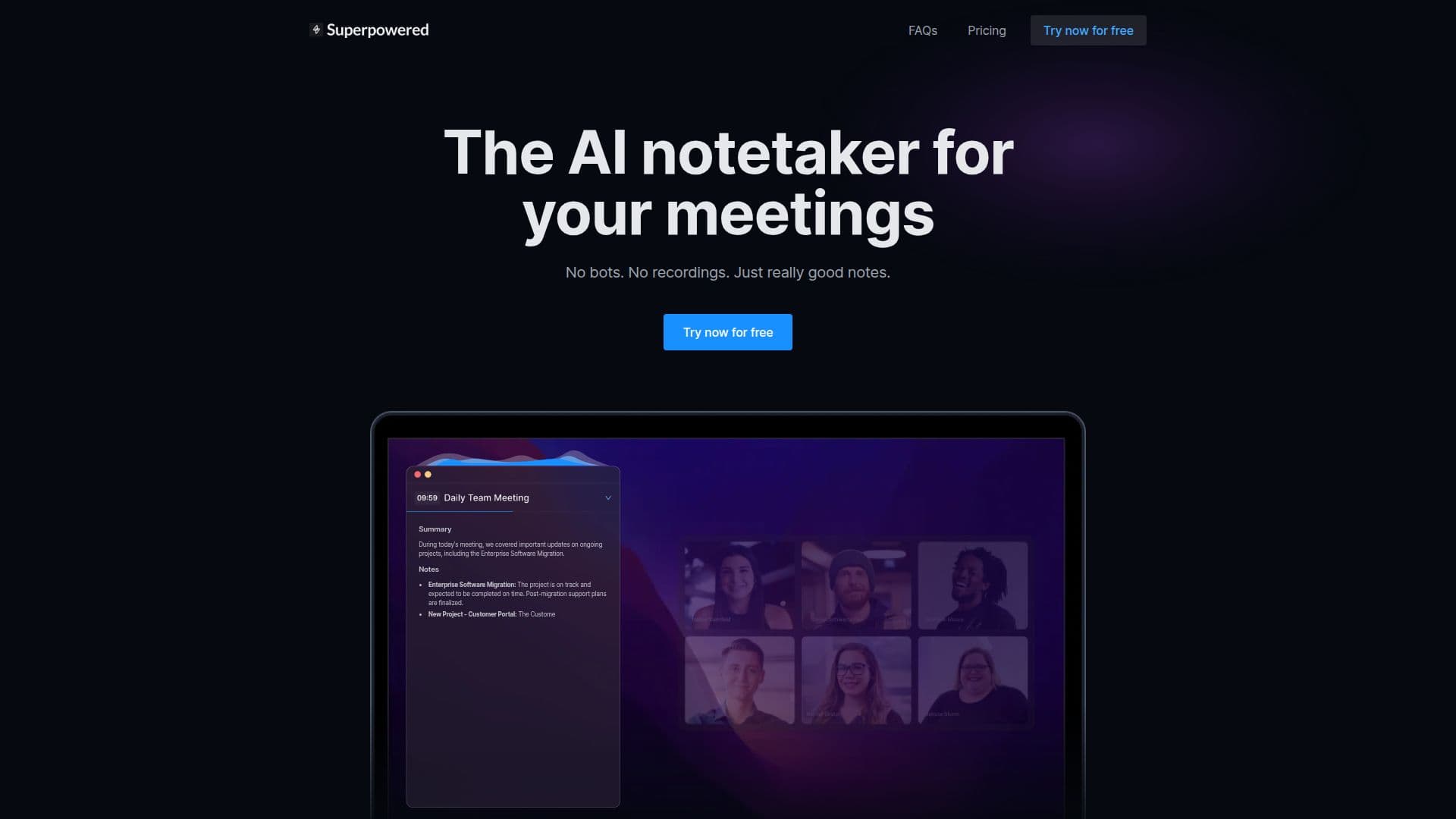 Superpowered AI Notetaker screenshot