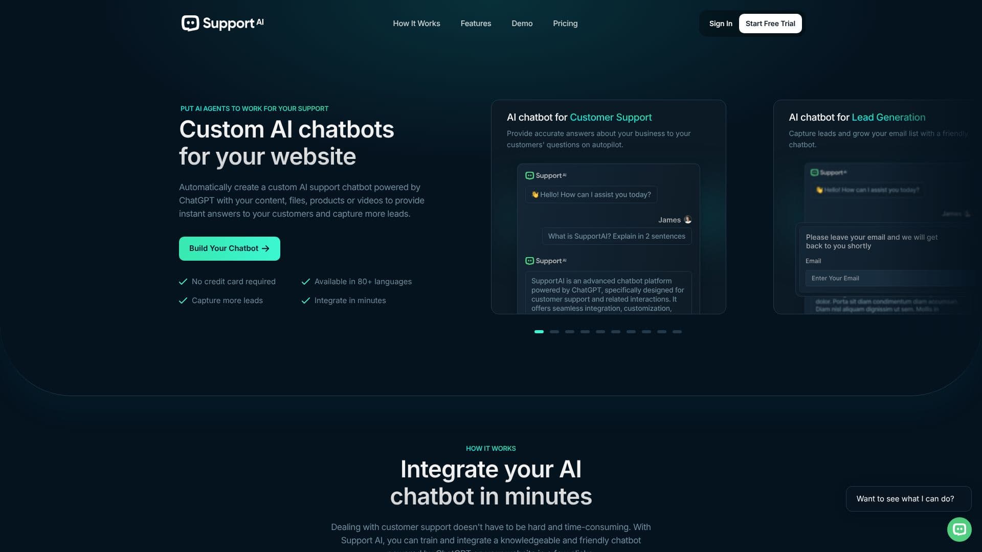لقطة شاشة لـ Support AI