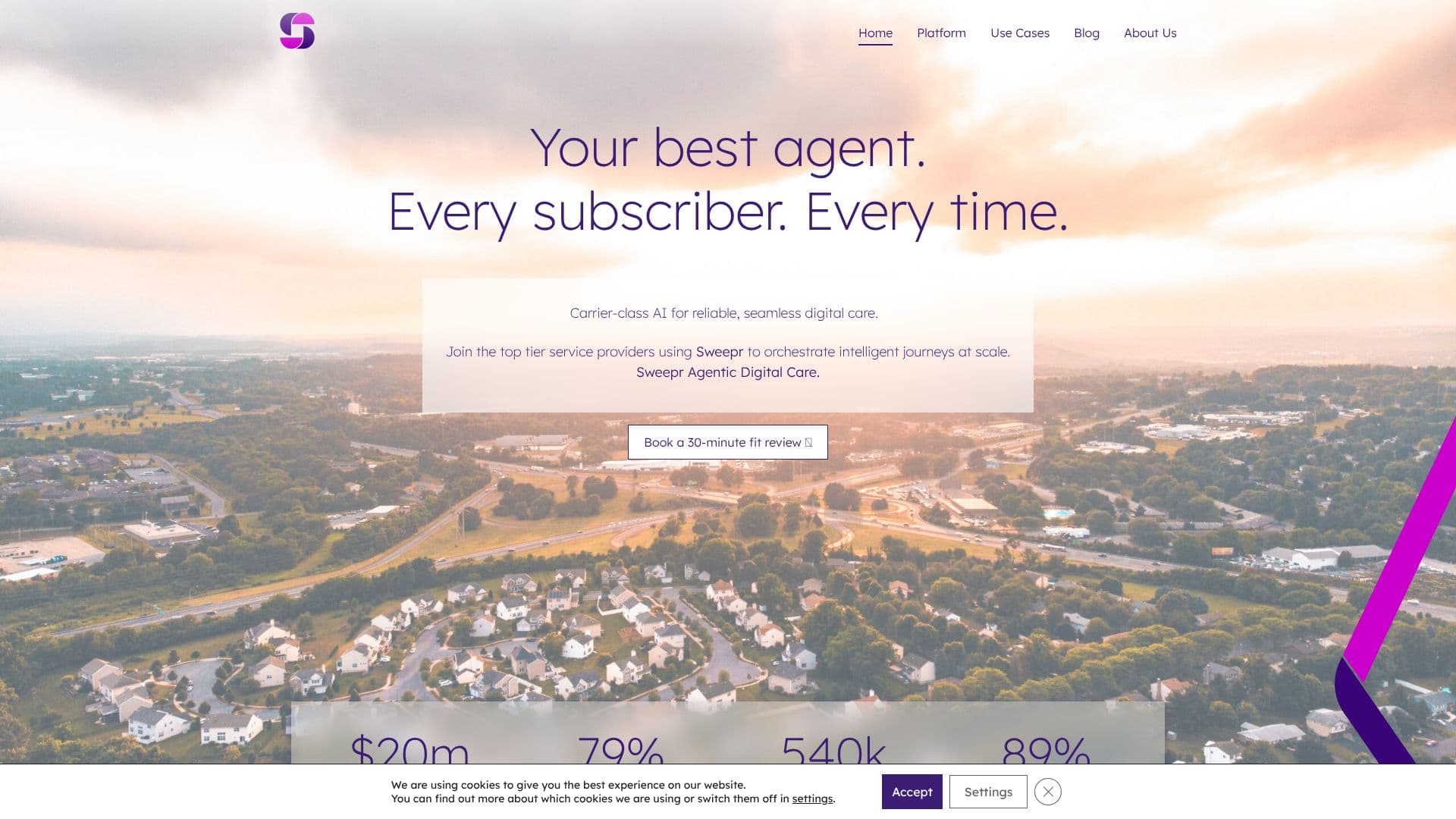 Sweepr - Digital Customer Care screenshot
