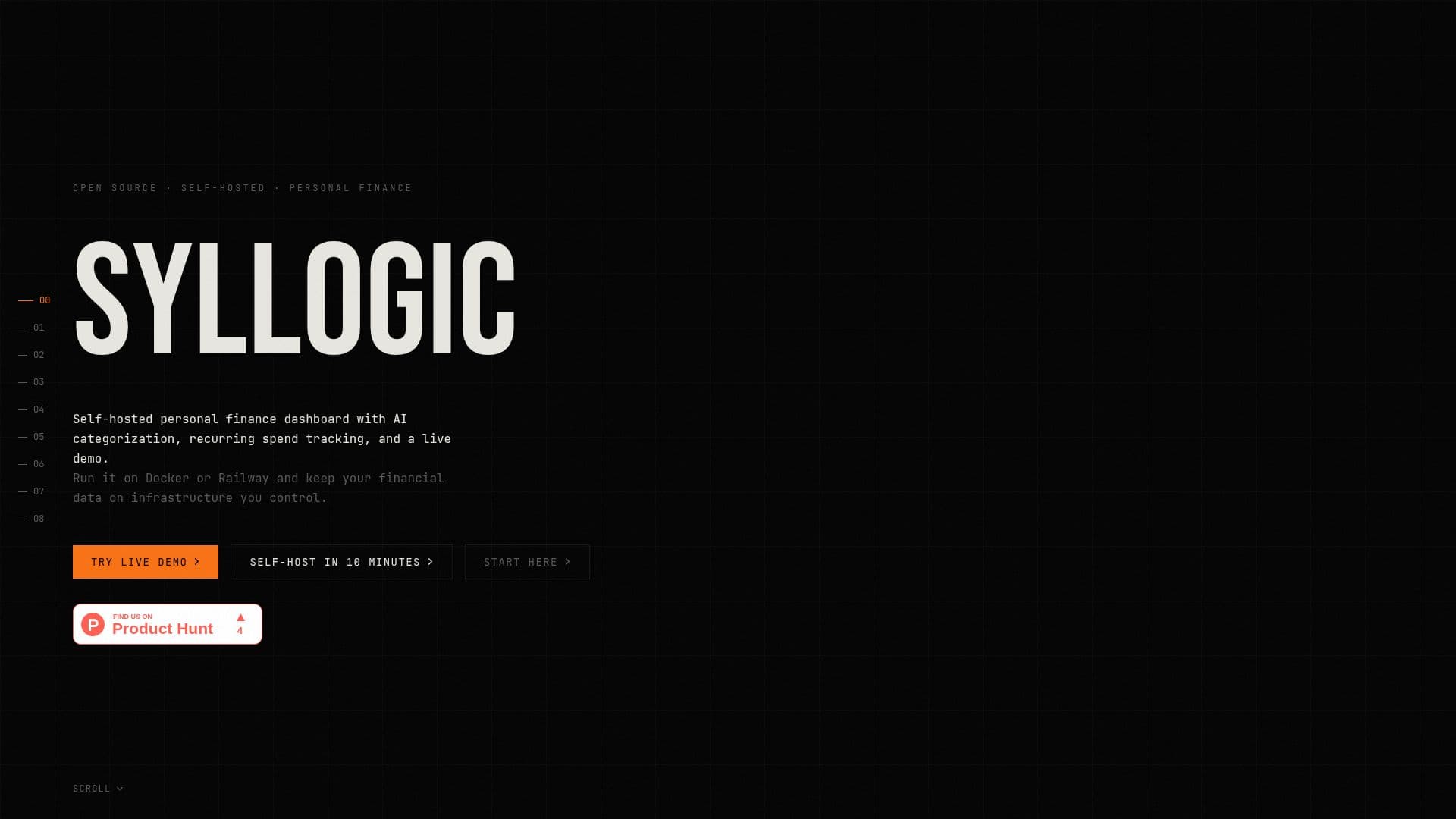 Capture d’écran de Syllogic - Finance Personnelle Auto-Hébergée