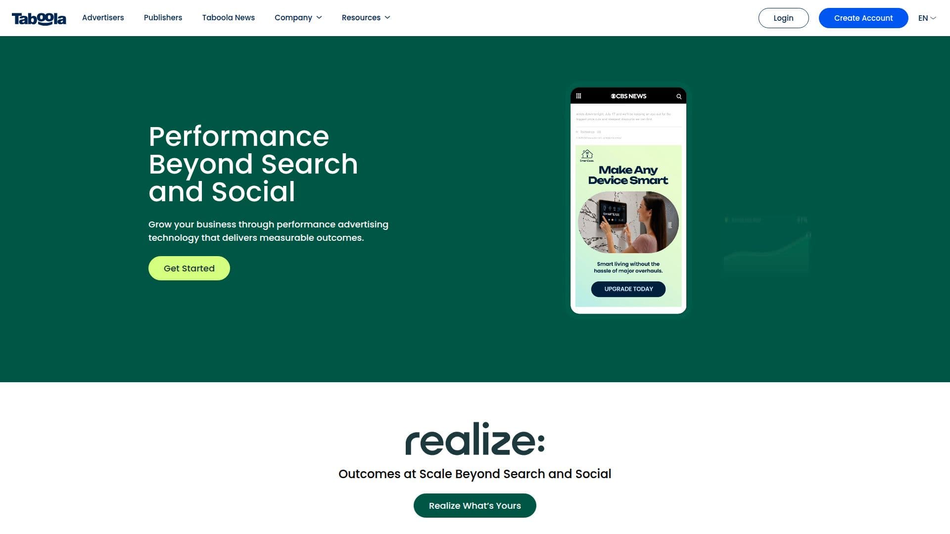 Plataforma de Publicidade Taboola screenshot