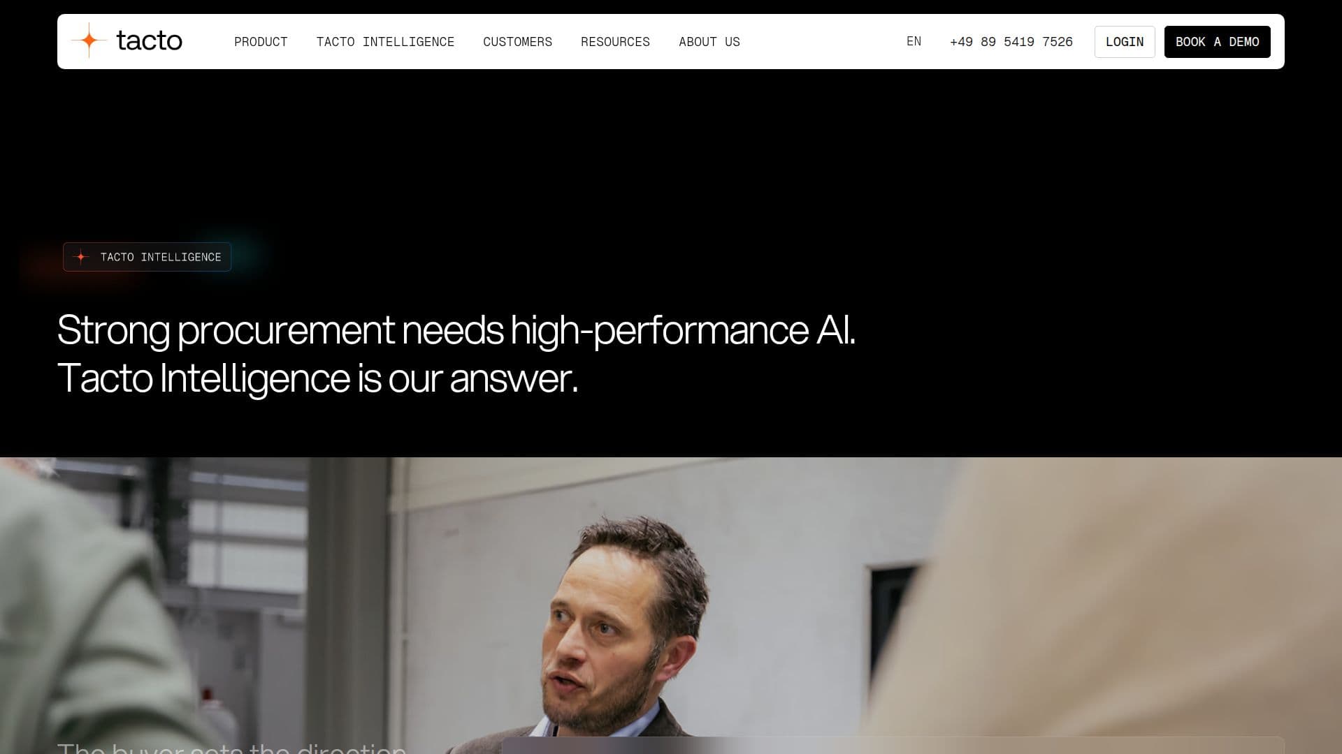 Tacto Intelligence screenshot