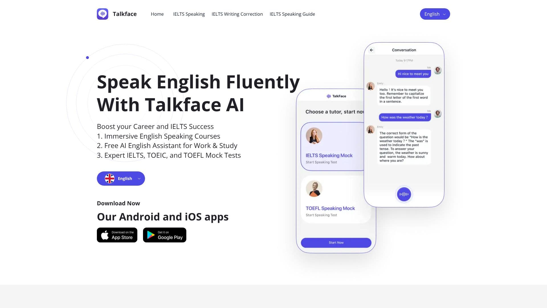 Talkface のスクリーンショット