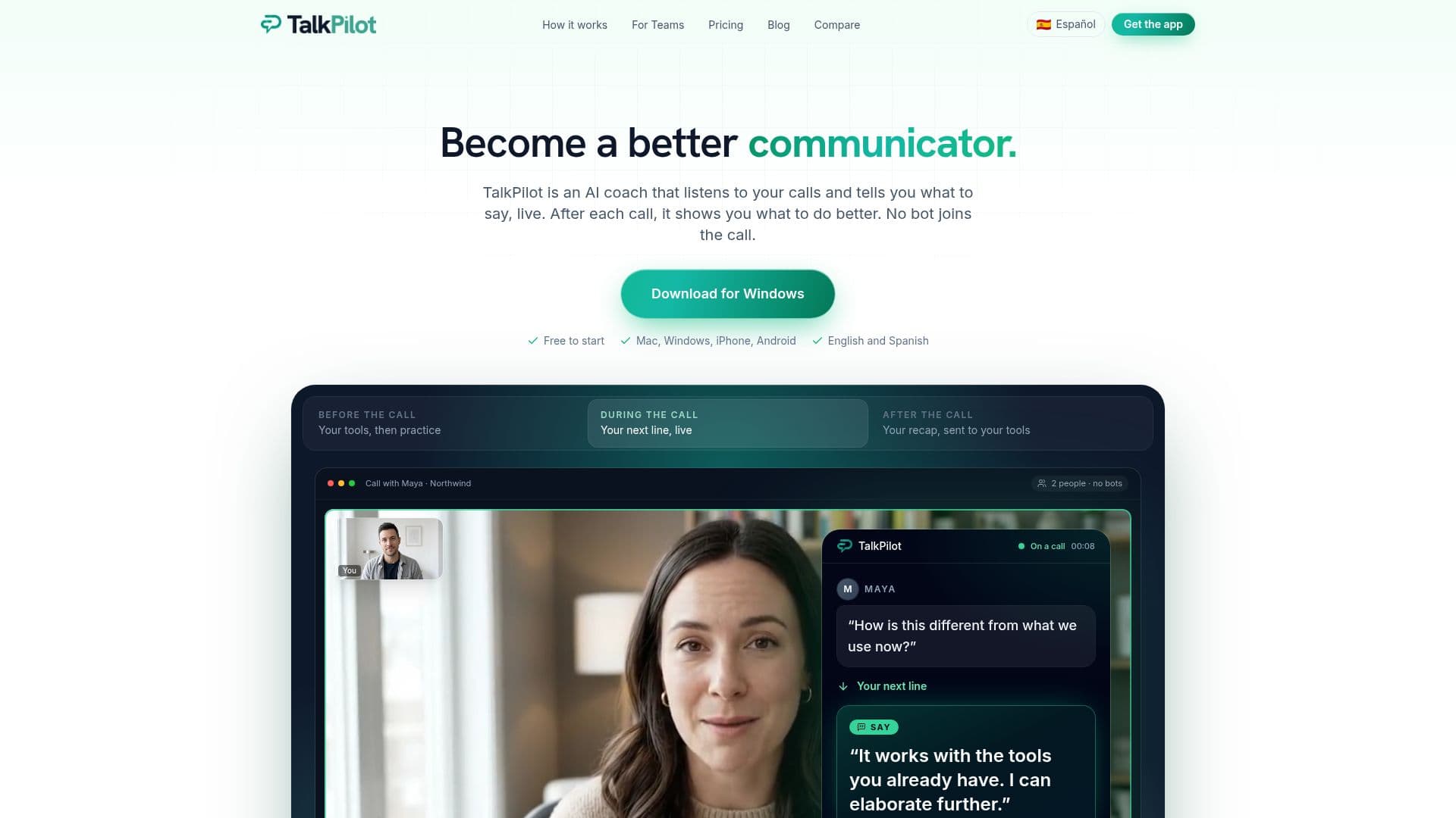 TalkPilot screenshot