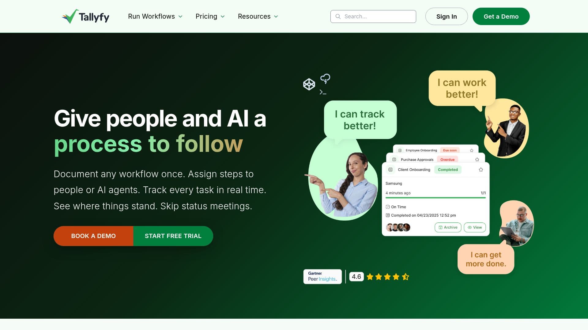 Tallyfy : Gestion des flux de travail IA screenshot