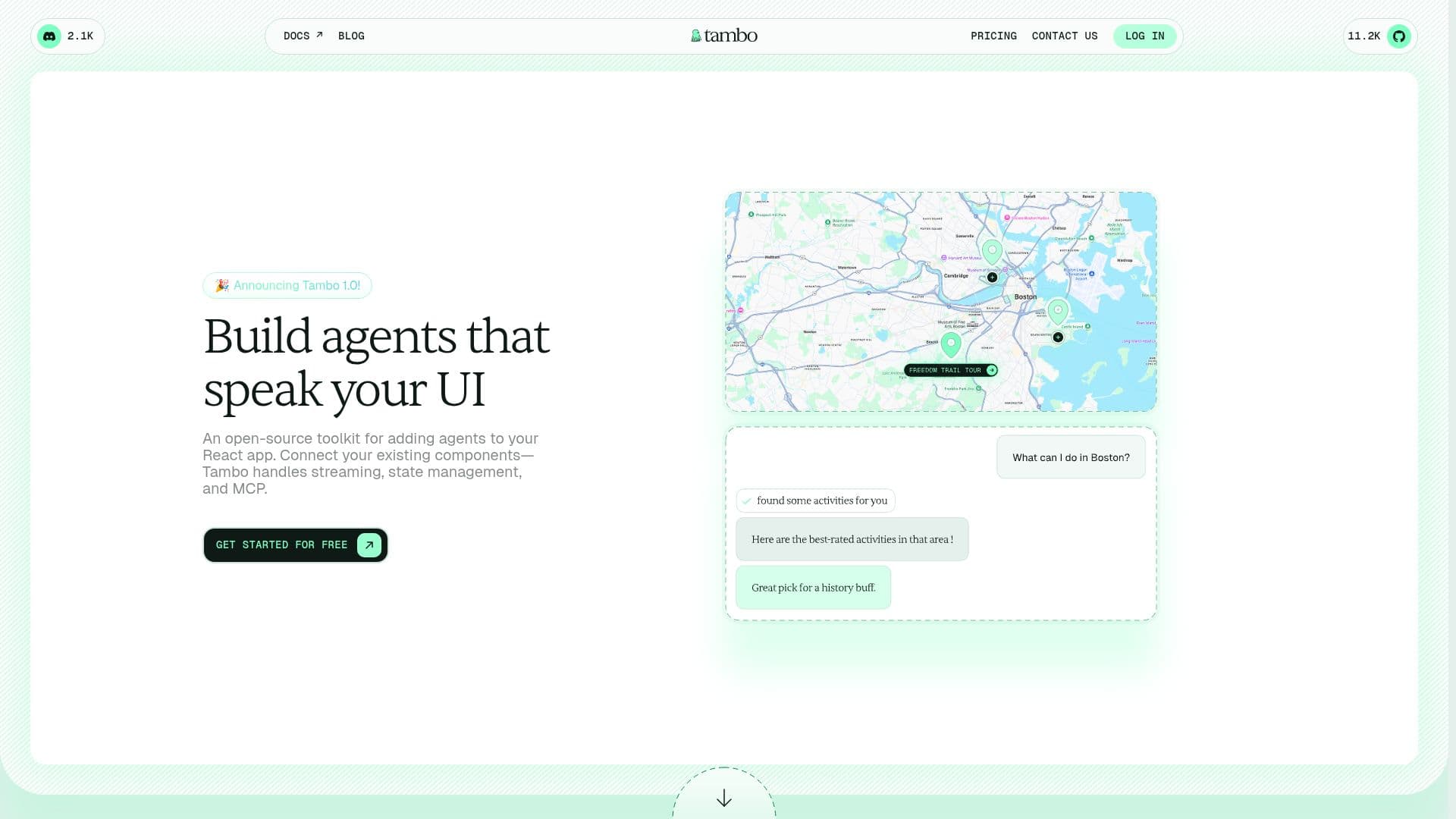 Tambo screenshot