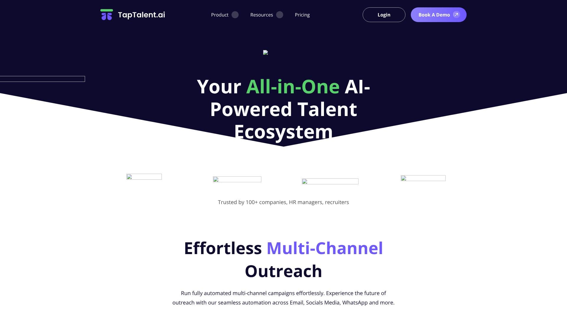لقطة شاشة لـ TapTalent.ai