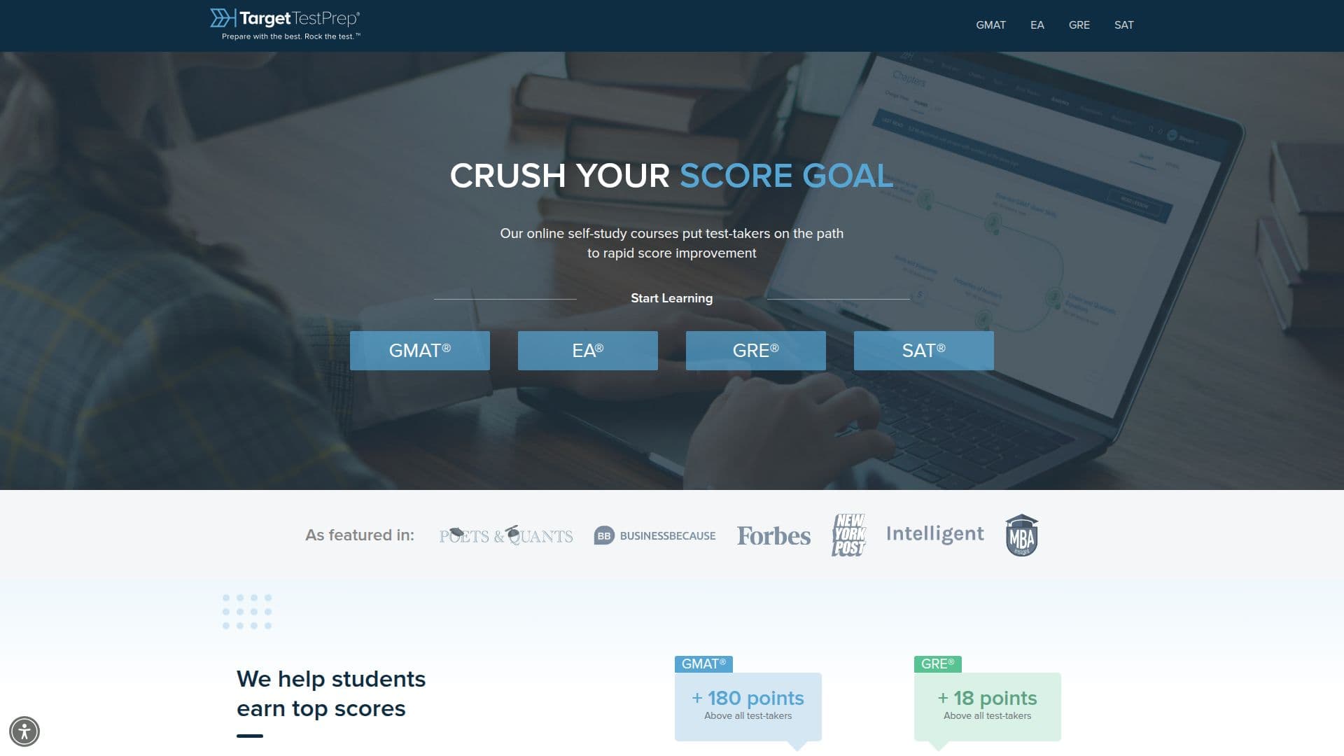 Screenshot von Target Test Prep