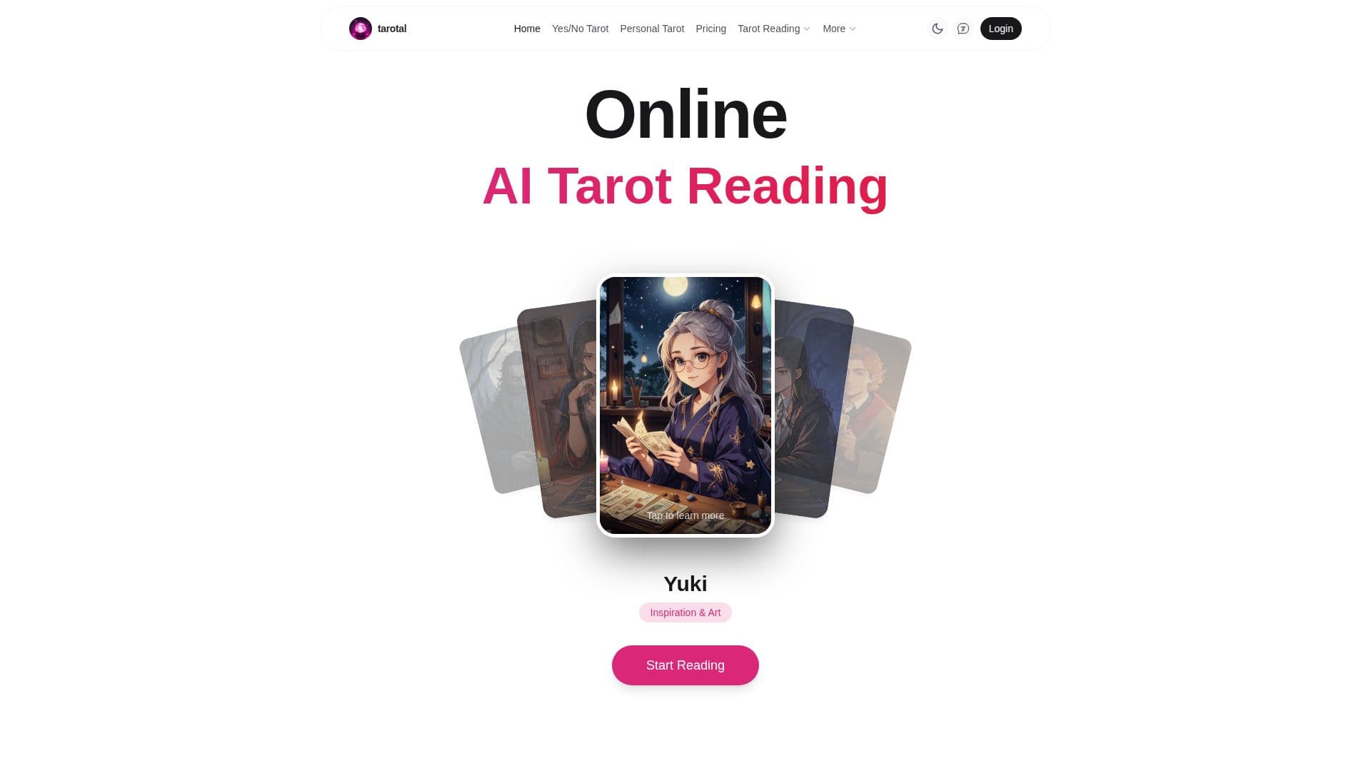 Tarotal Lecture de Tarot AI en Ligne screenshot