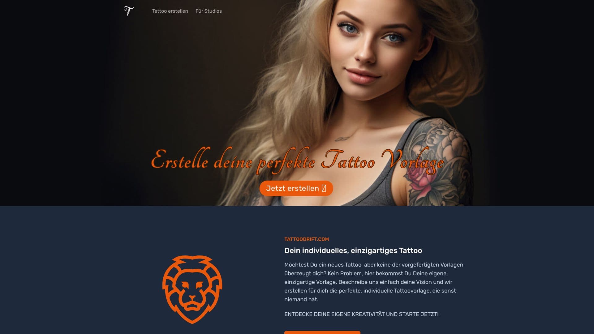 Screenshot von Tattoodrift