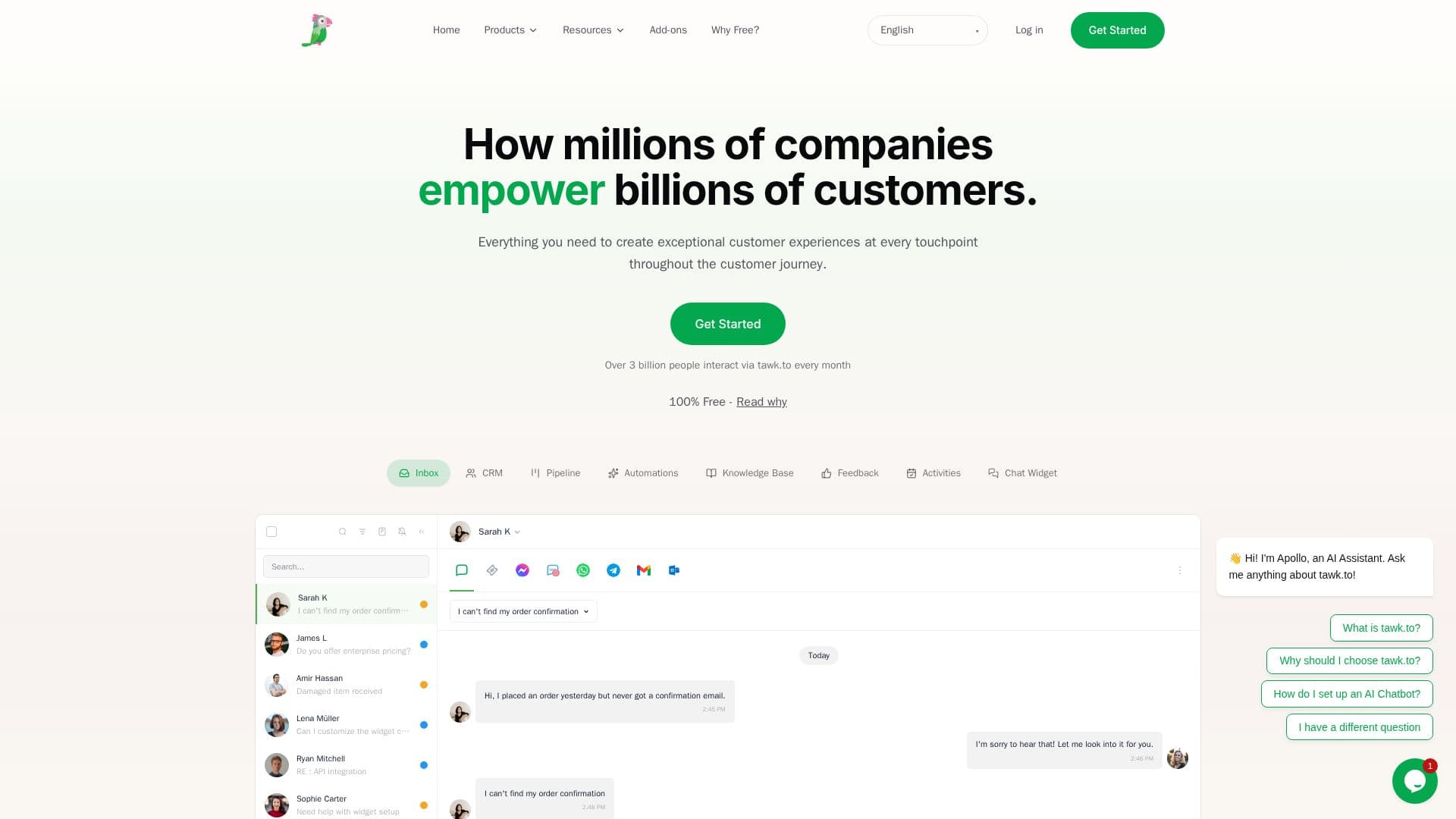 tawk.to - Free Live Chat Software screenshot