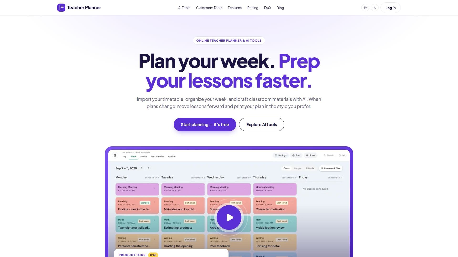 Teacher Planner screenshot