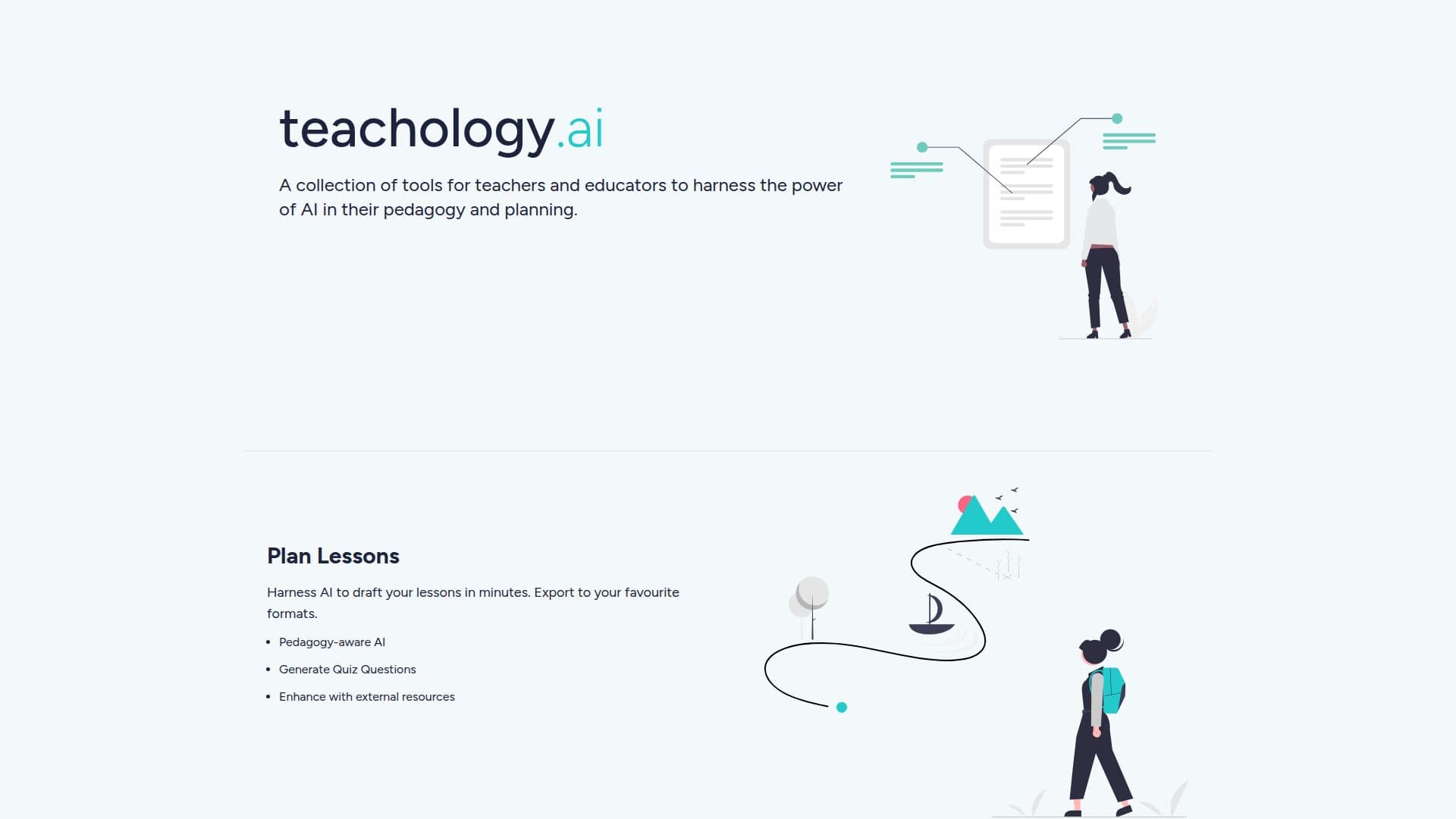 Teachology AI Lehrpläne screenshot