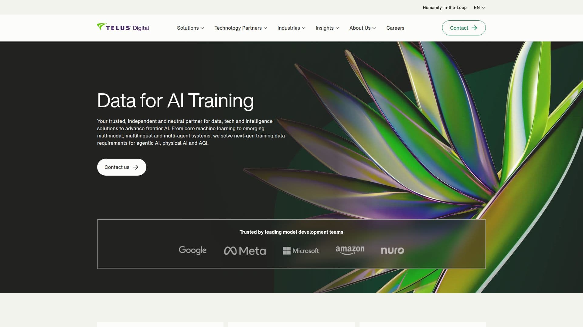 TELUS Digital AI Data Solutions 스크린샷