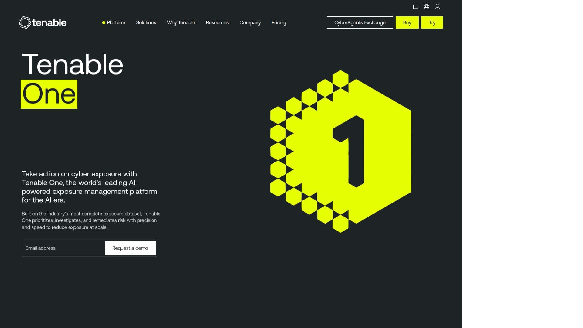 Tenable One Exposure Management Platform screenshot