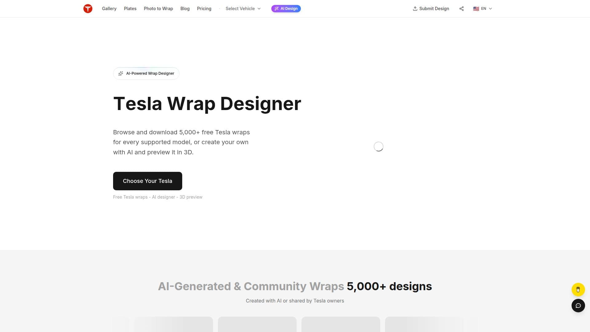 Tesla Wrap Designer screenshot