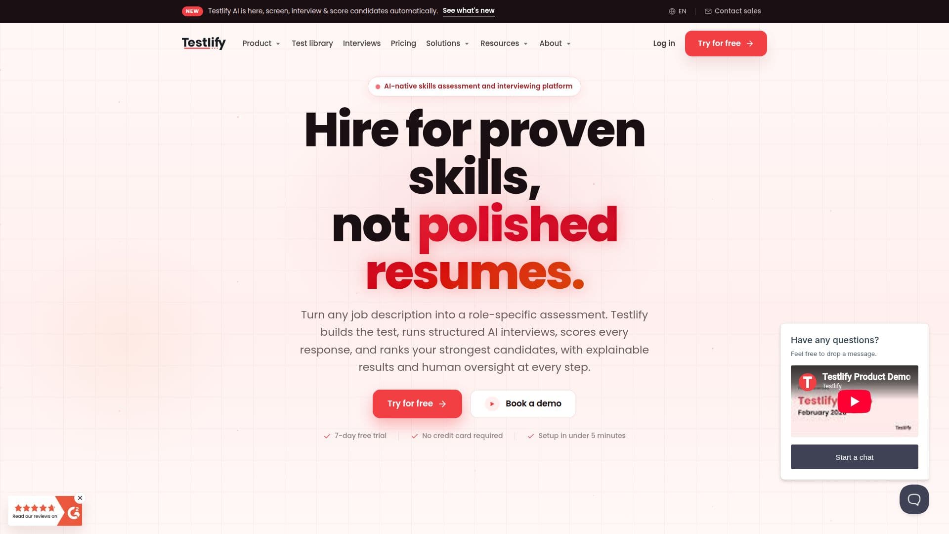 Testlify screenshot