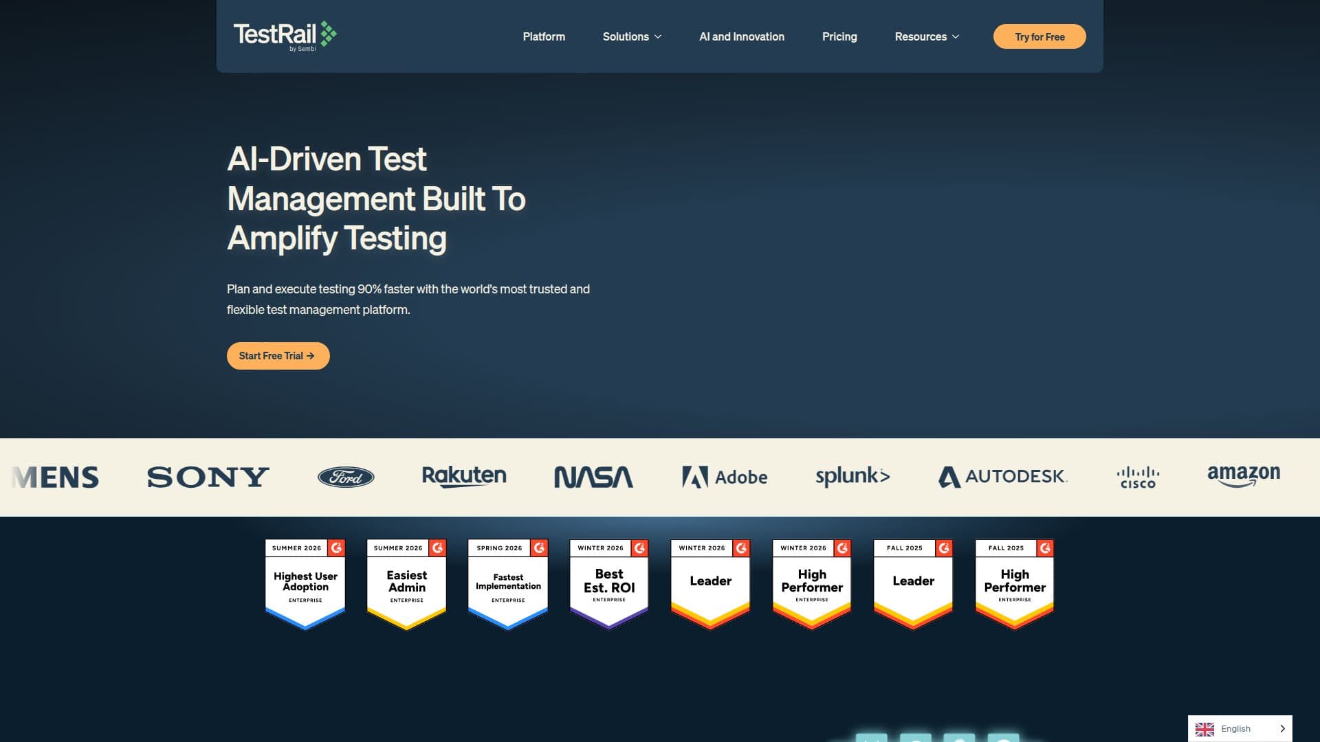 TestRail AI Test Management screenshot