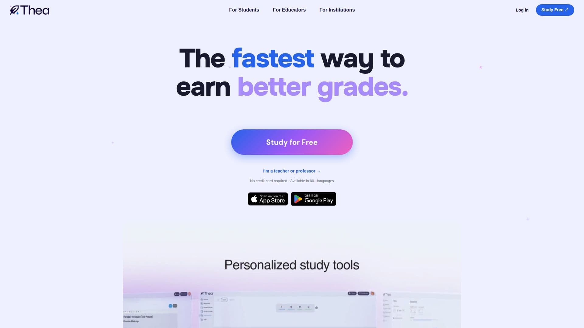 Thea Study Tool screenshot