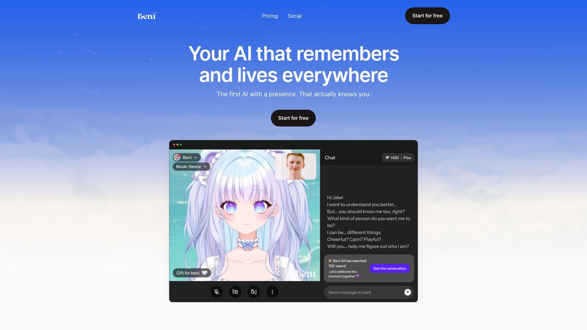 Beni AI のスクリーンショット