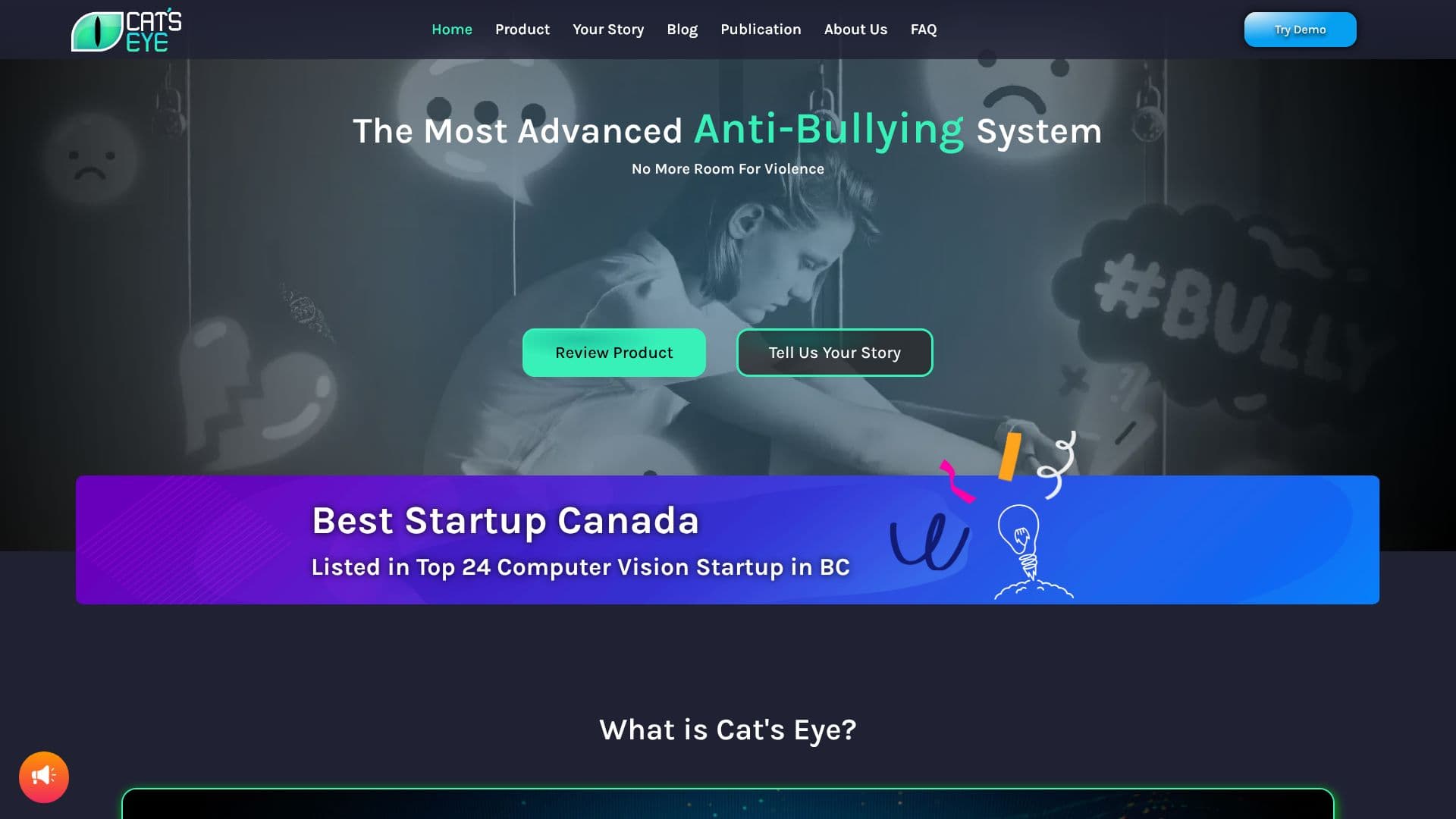 Screenshot von The Cat's Eye Smart Systems