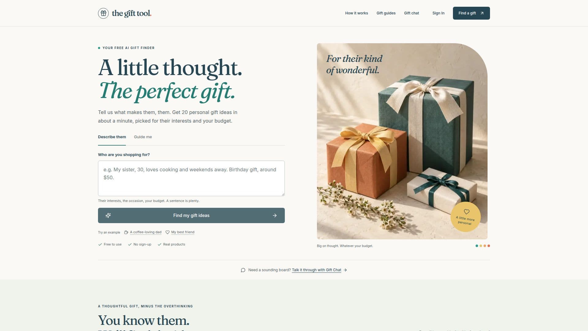Das Geschenk-Tool screenshot