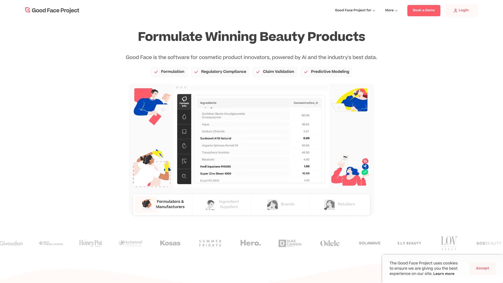 Good Face AI 化妆品配方软件 截图