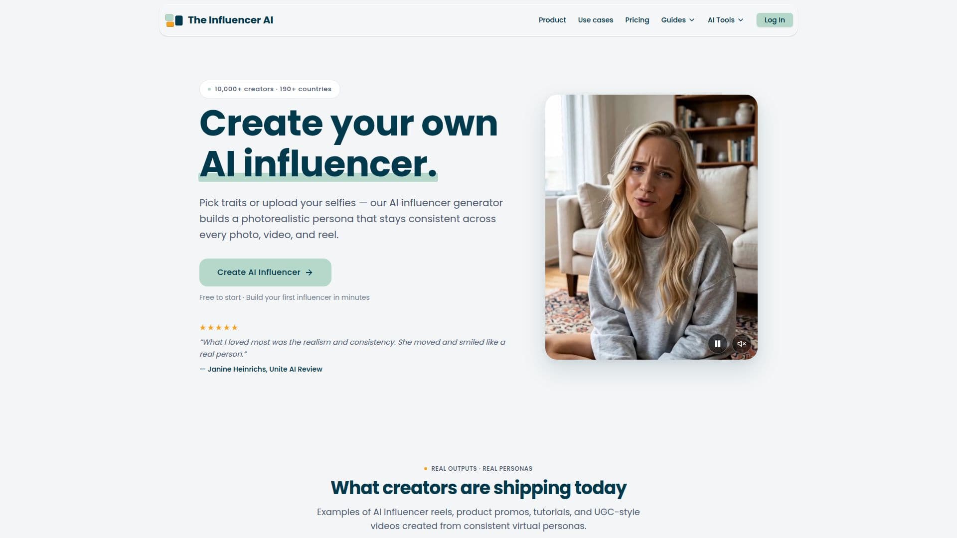 The Influencer AI screenshot