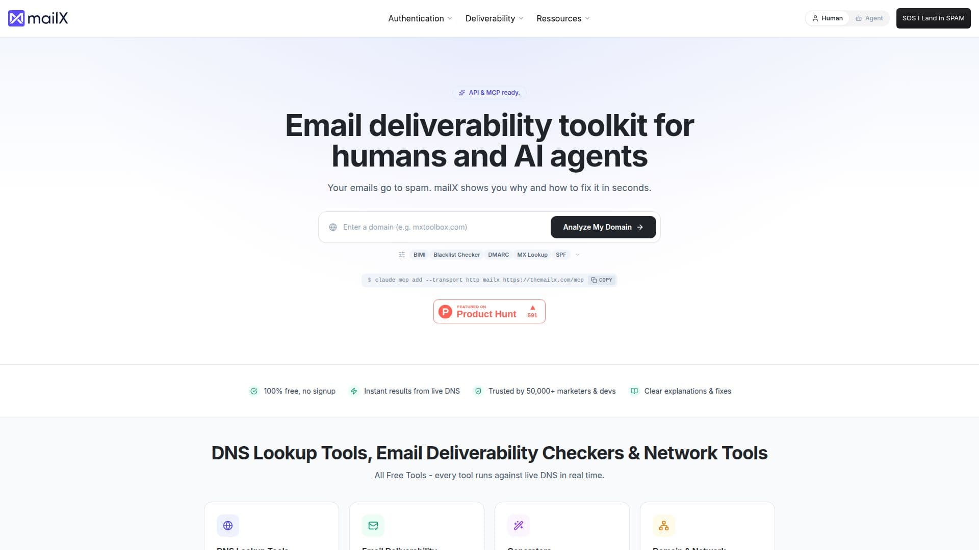 mailX screenshot