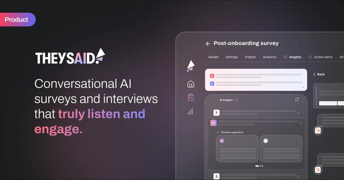 TheySaid AI Platform screenshot