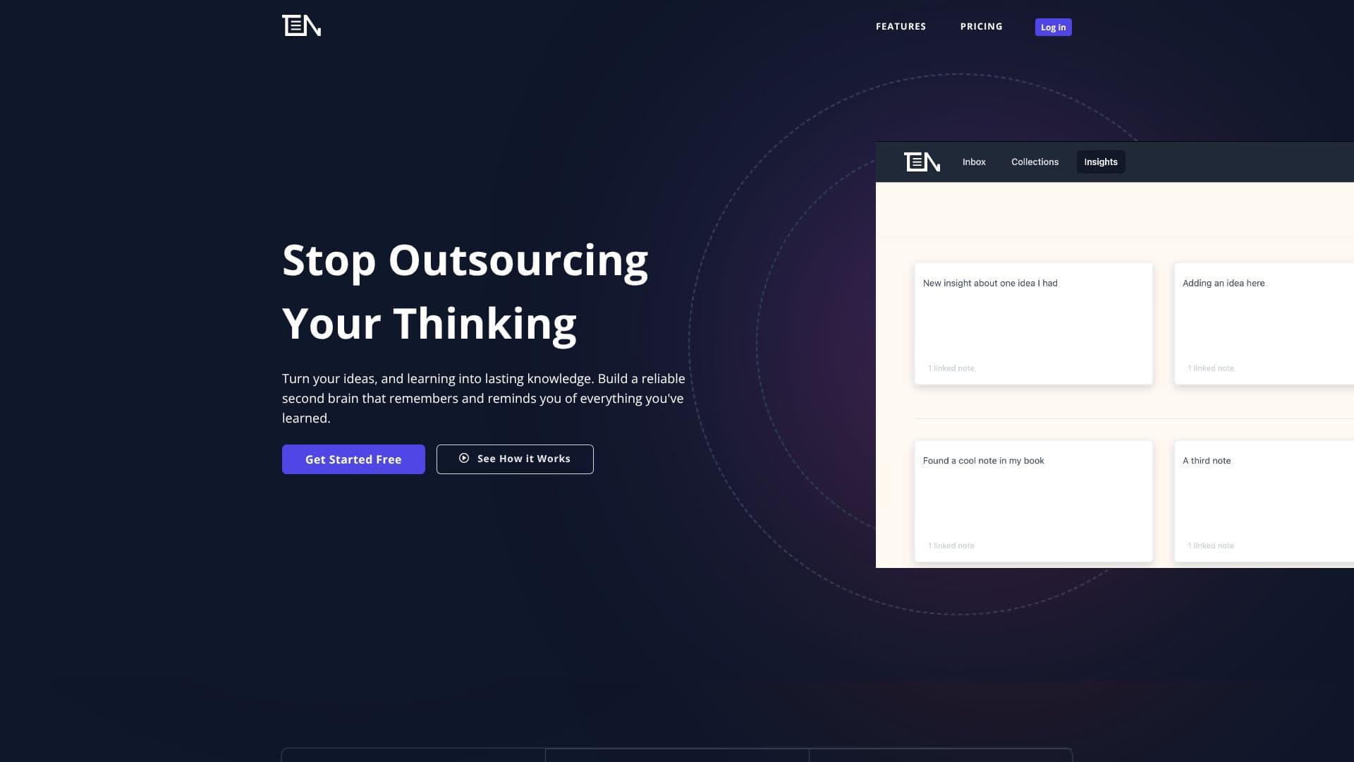 ThinkerNotes screenshot