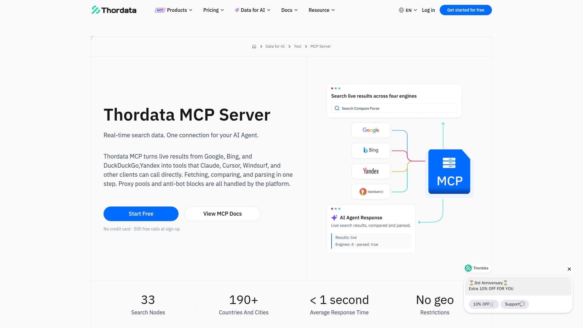 Thordata MCP screenshot
