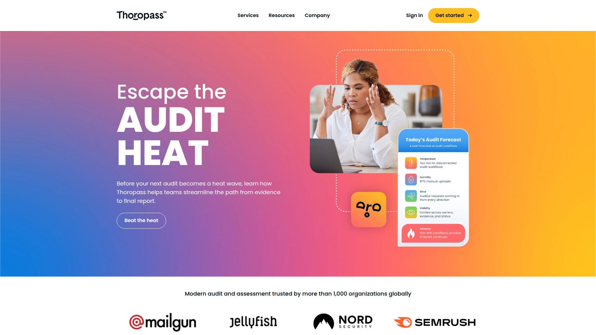 Screenshot von Compliance mit Vertrauen - Thoropass