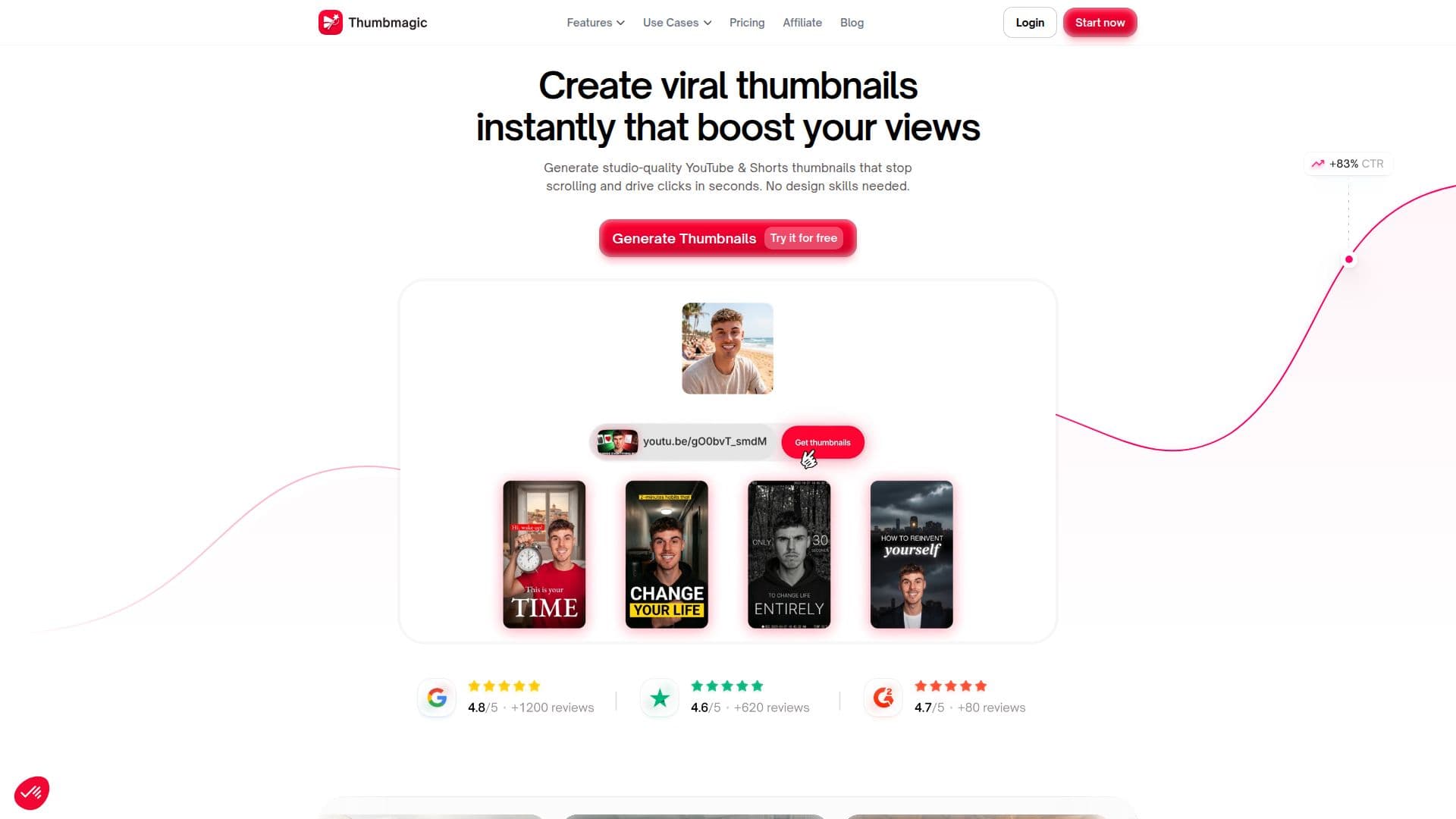 Thumbmagic AI Thumbnail Maker screenshot