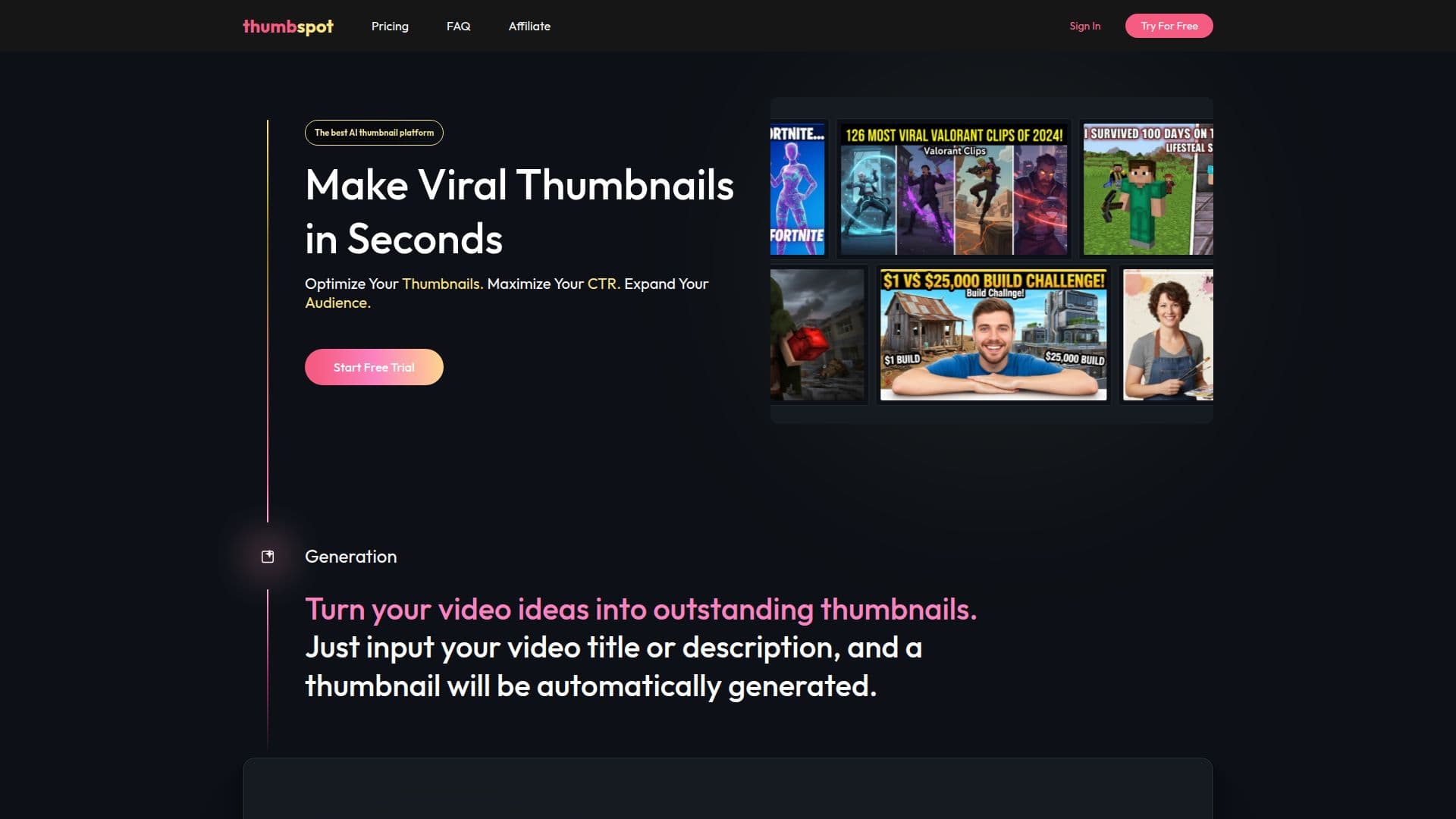 Thumbspot AI 截图