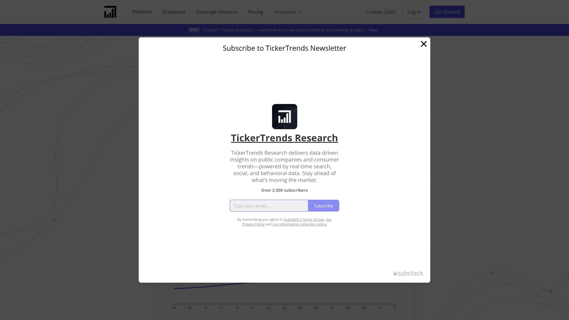 Скриншот TickerTrends