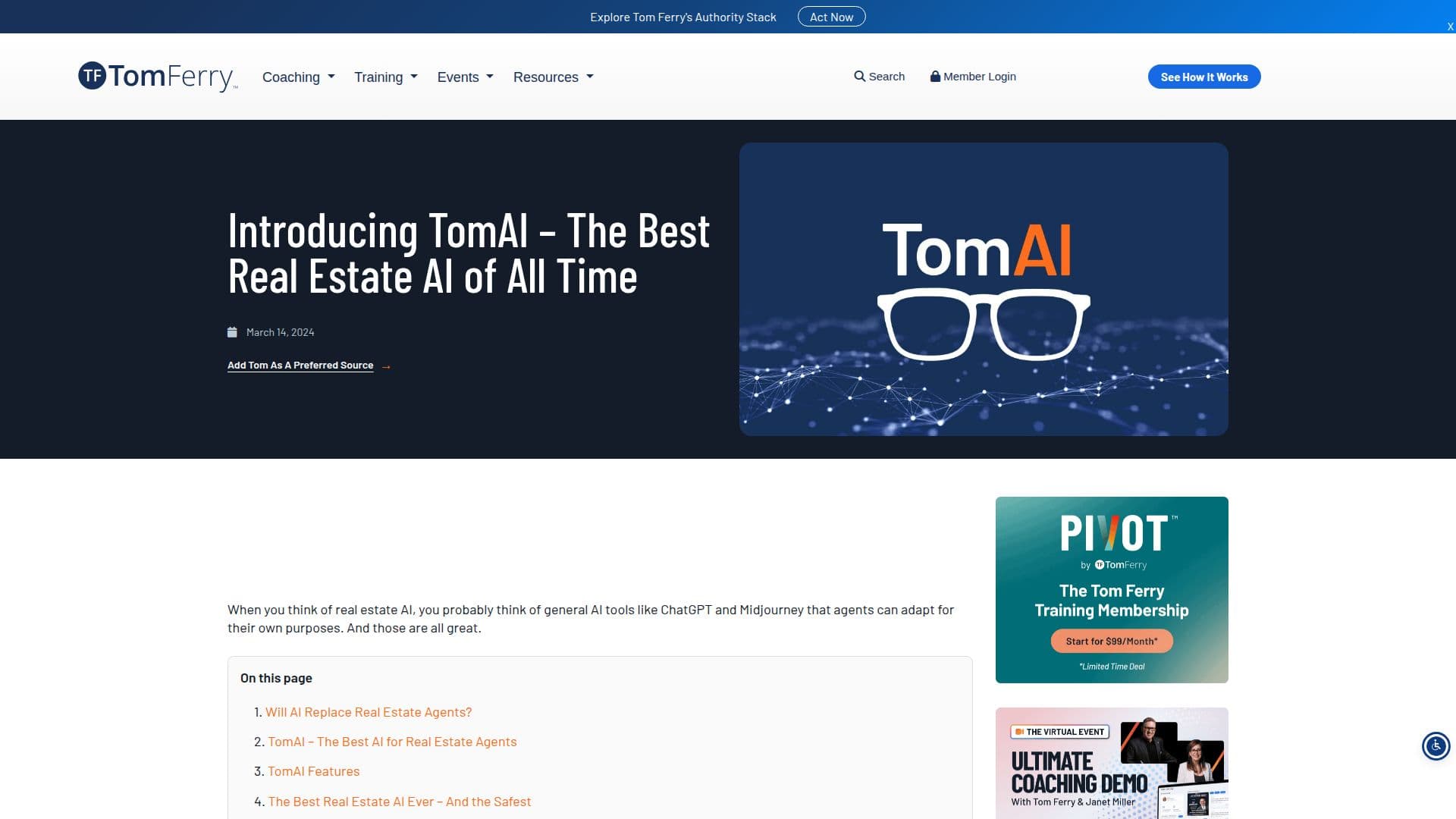 Tom.AI Immobilien KI-Tool screenshot