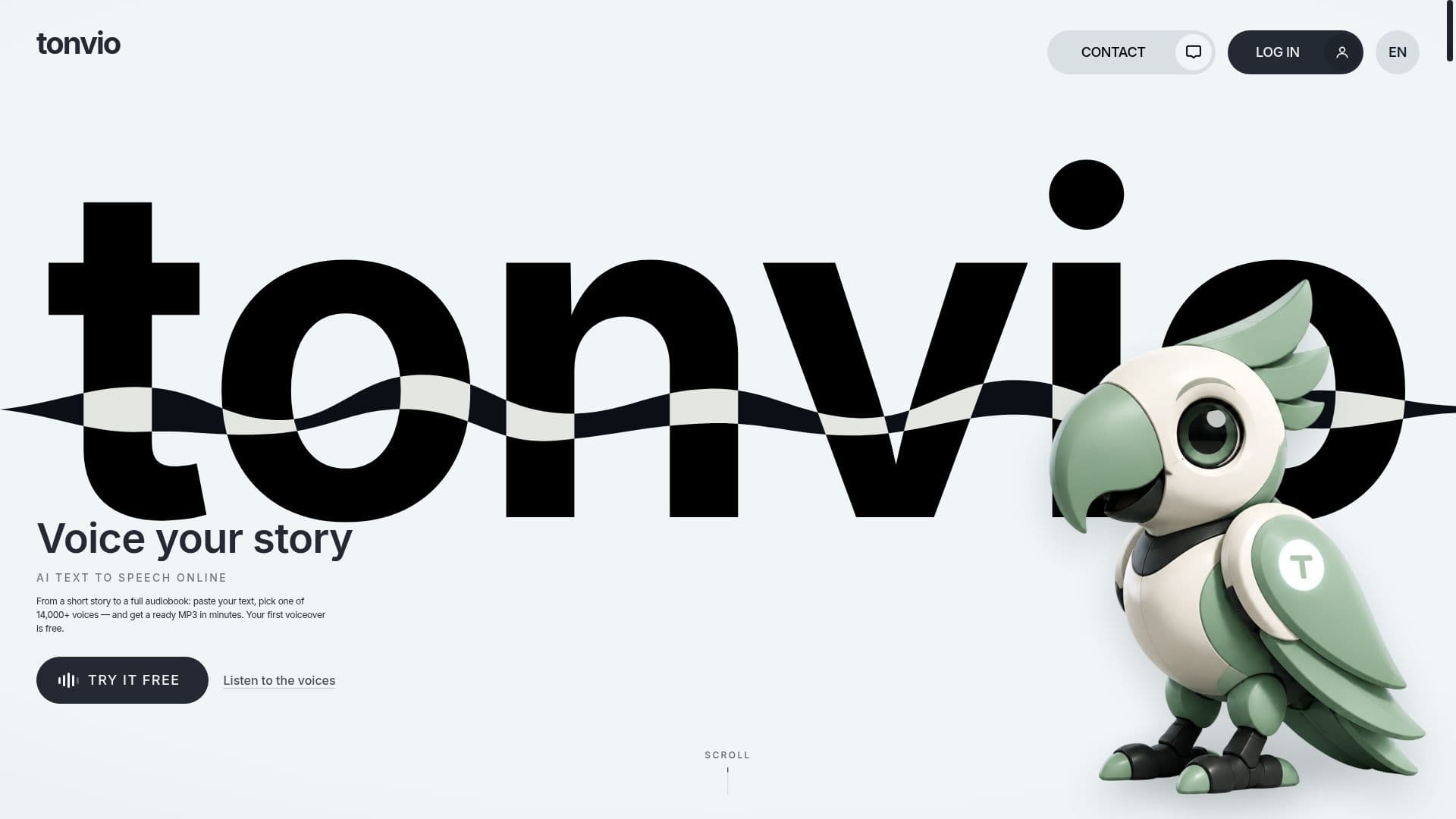 Tonvio screenshot
