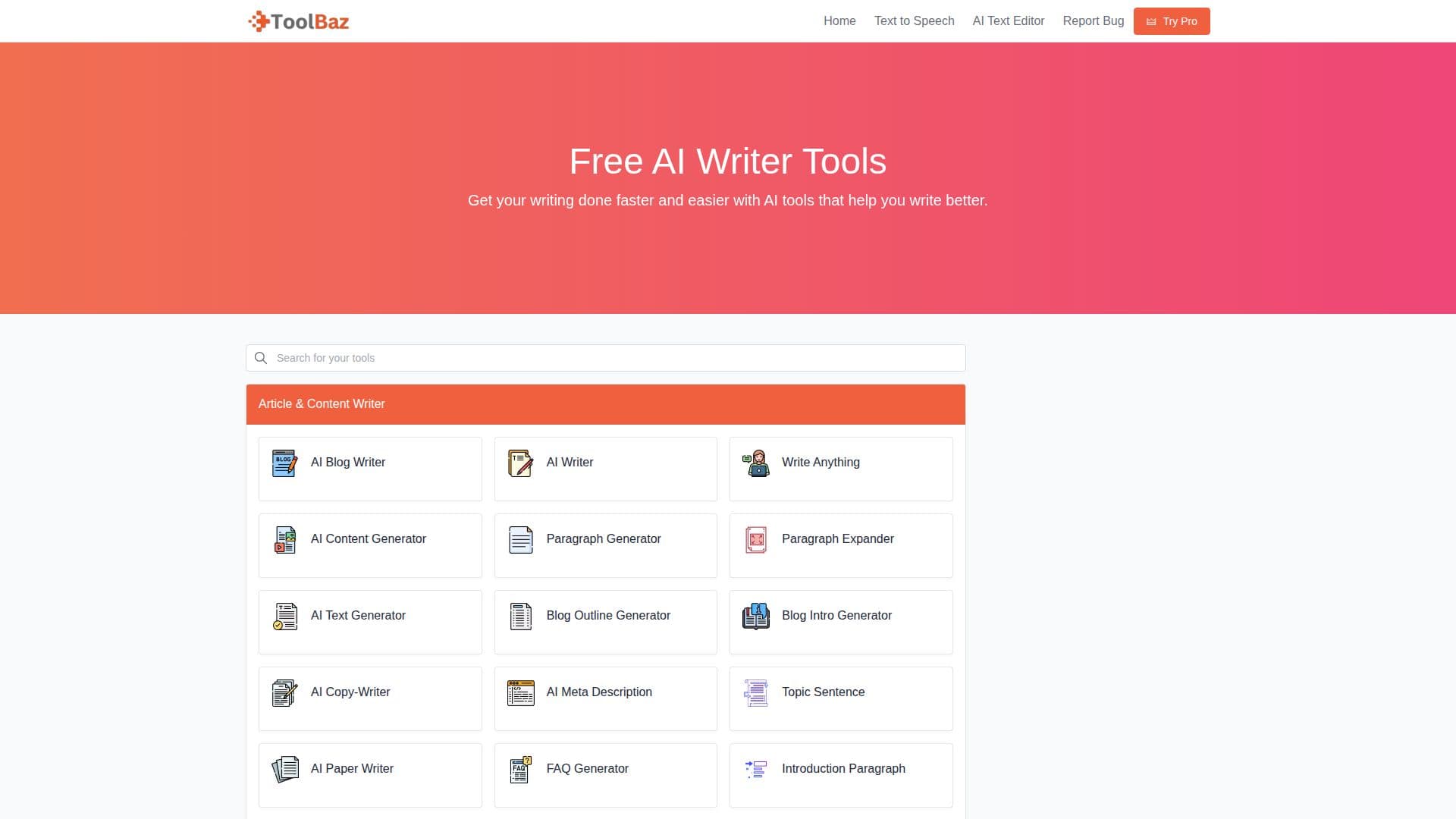 أدوات ToolBaz AI screenshot