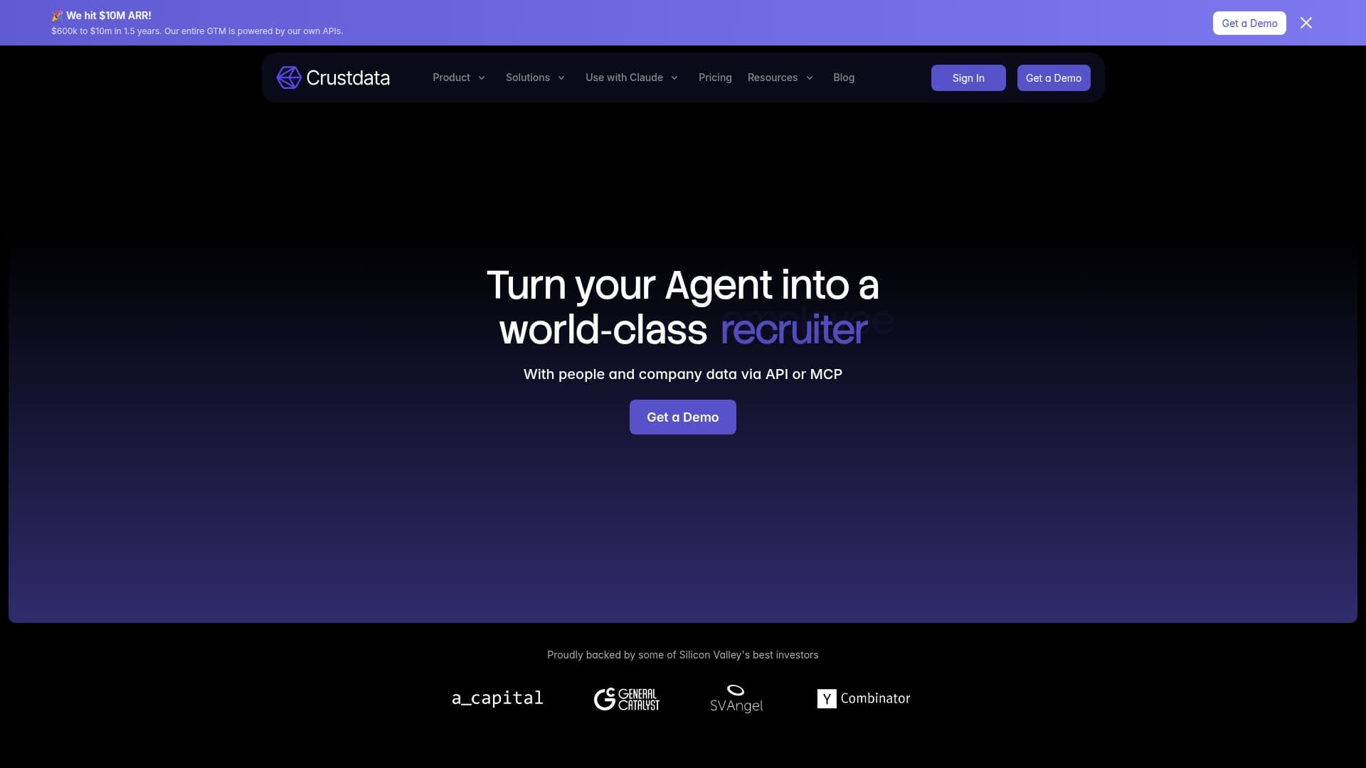 Crustdata screenshot