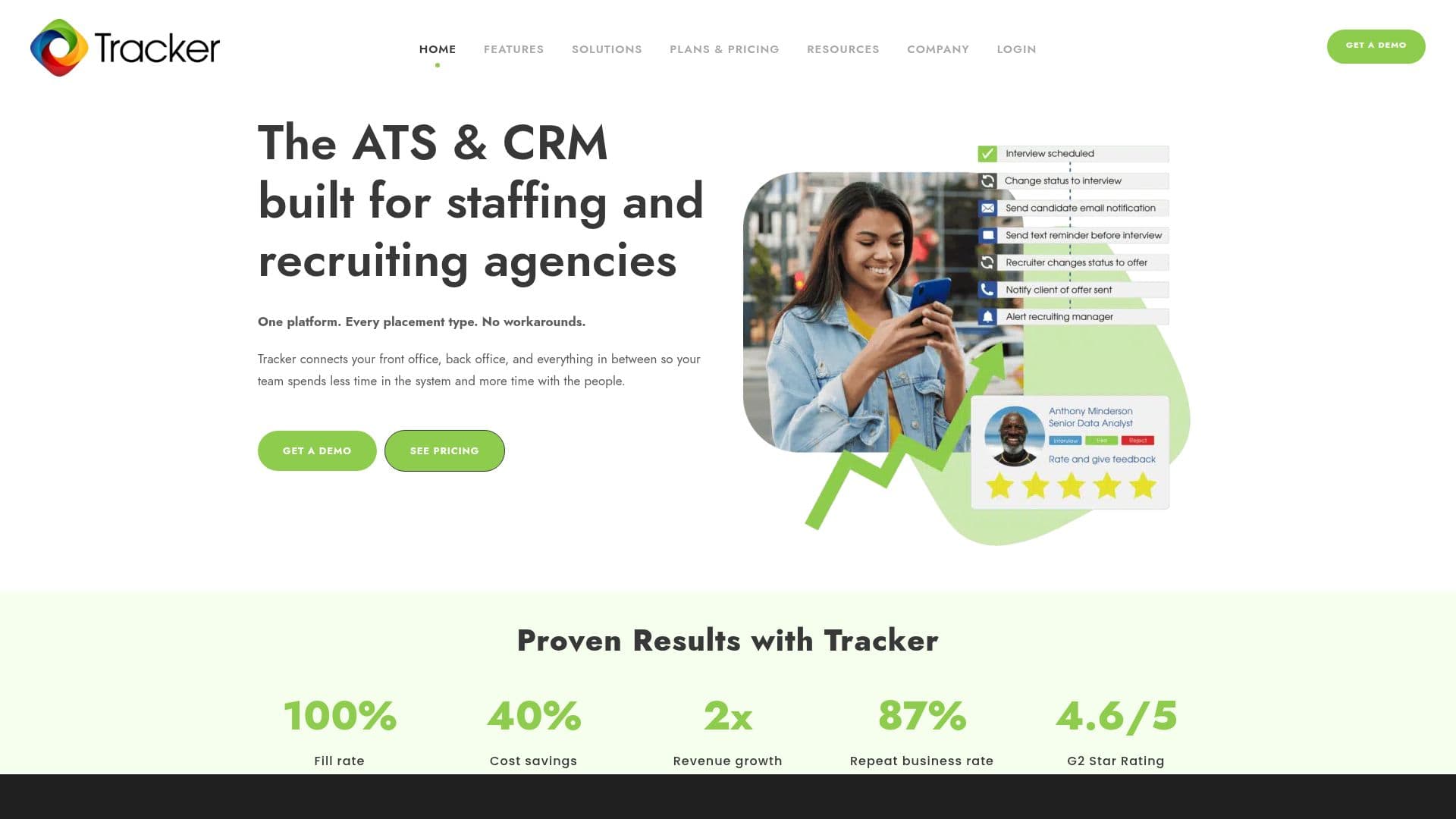 Tracker Staffing Software screenshot