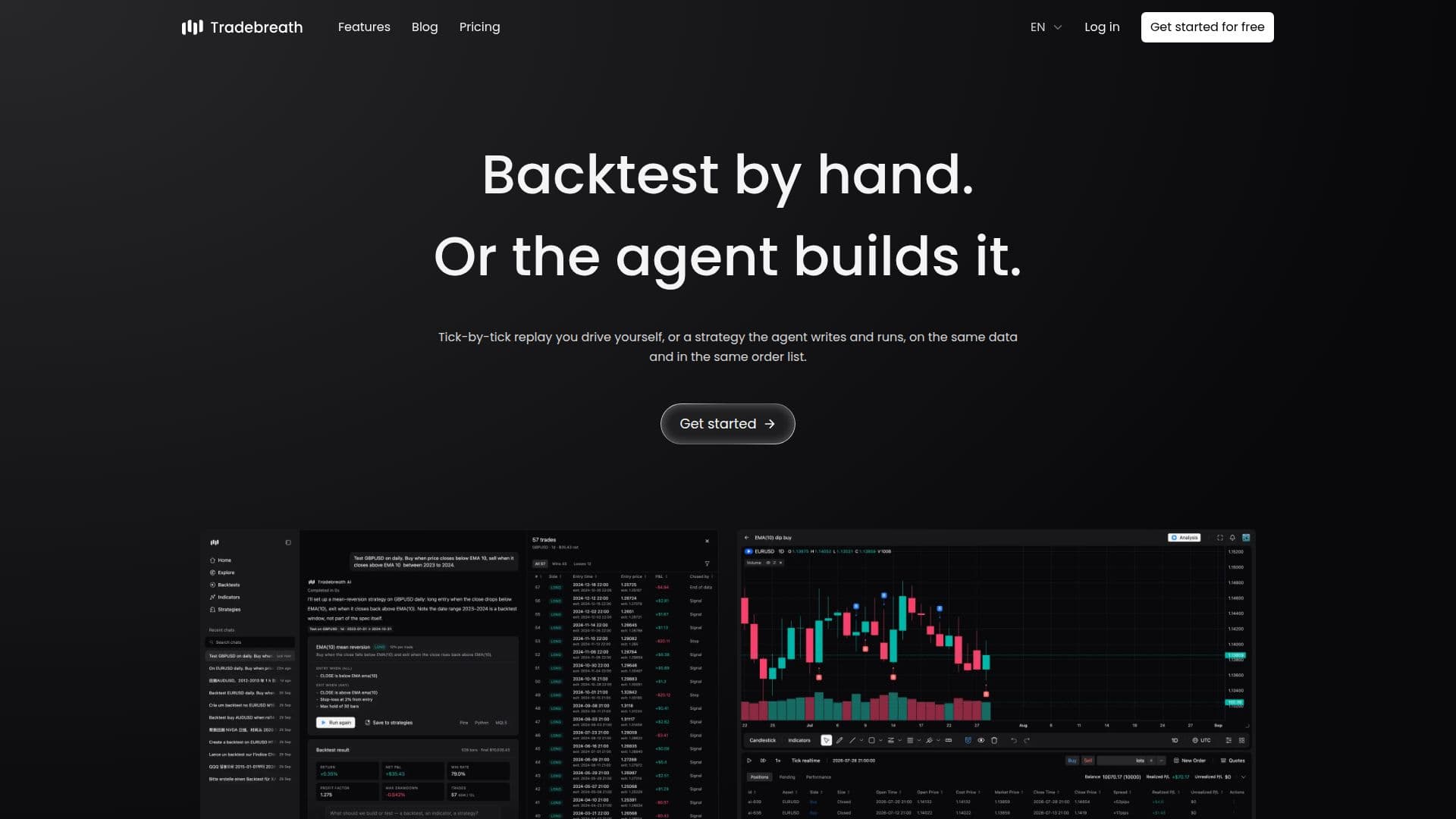 Tradebreath screenshot