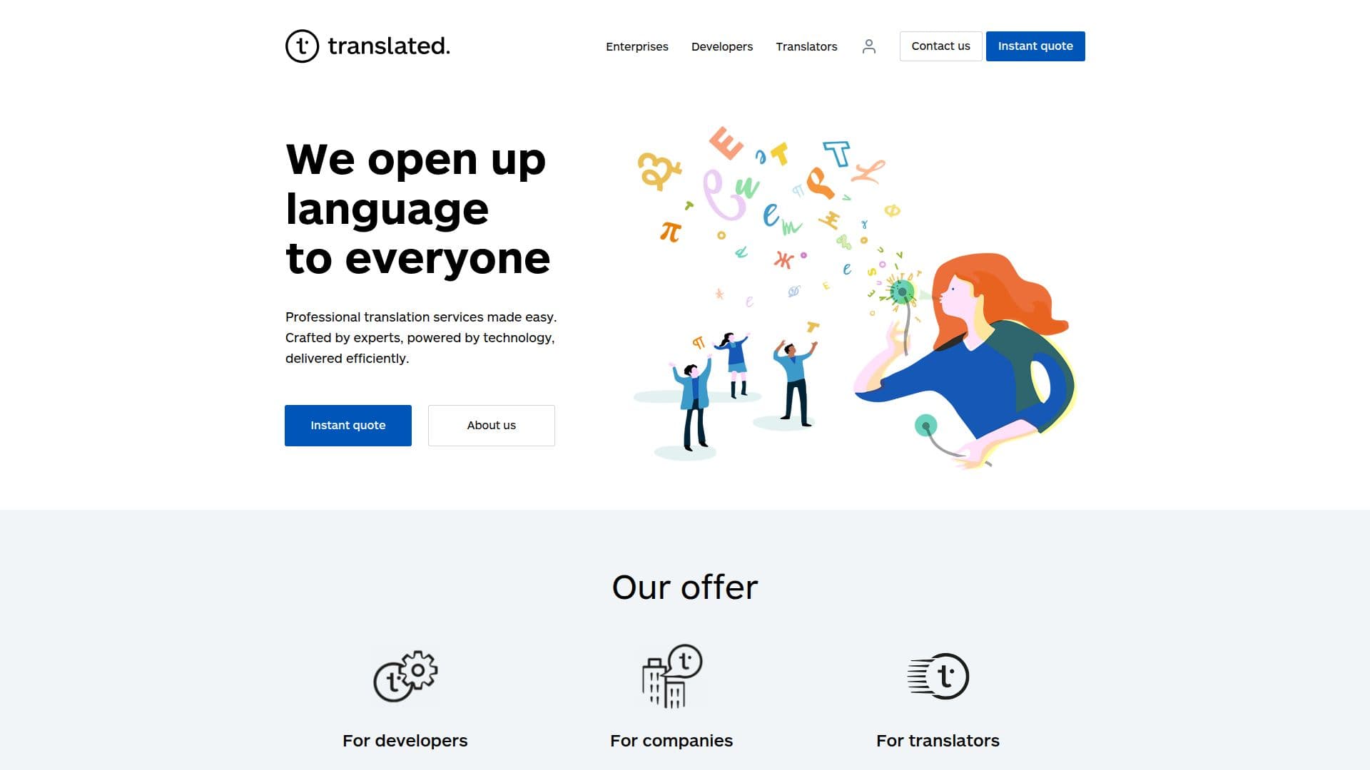Translated Language Solutions screenshot