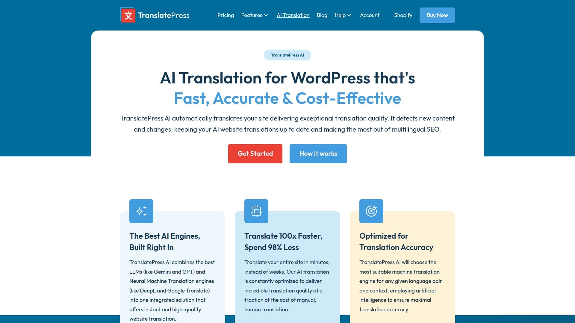 لقطة شاشة لـ TranslatePress AI