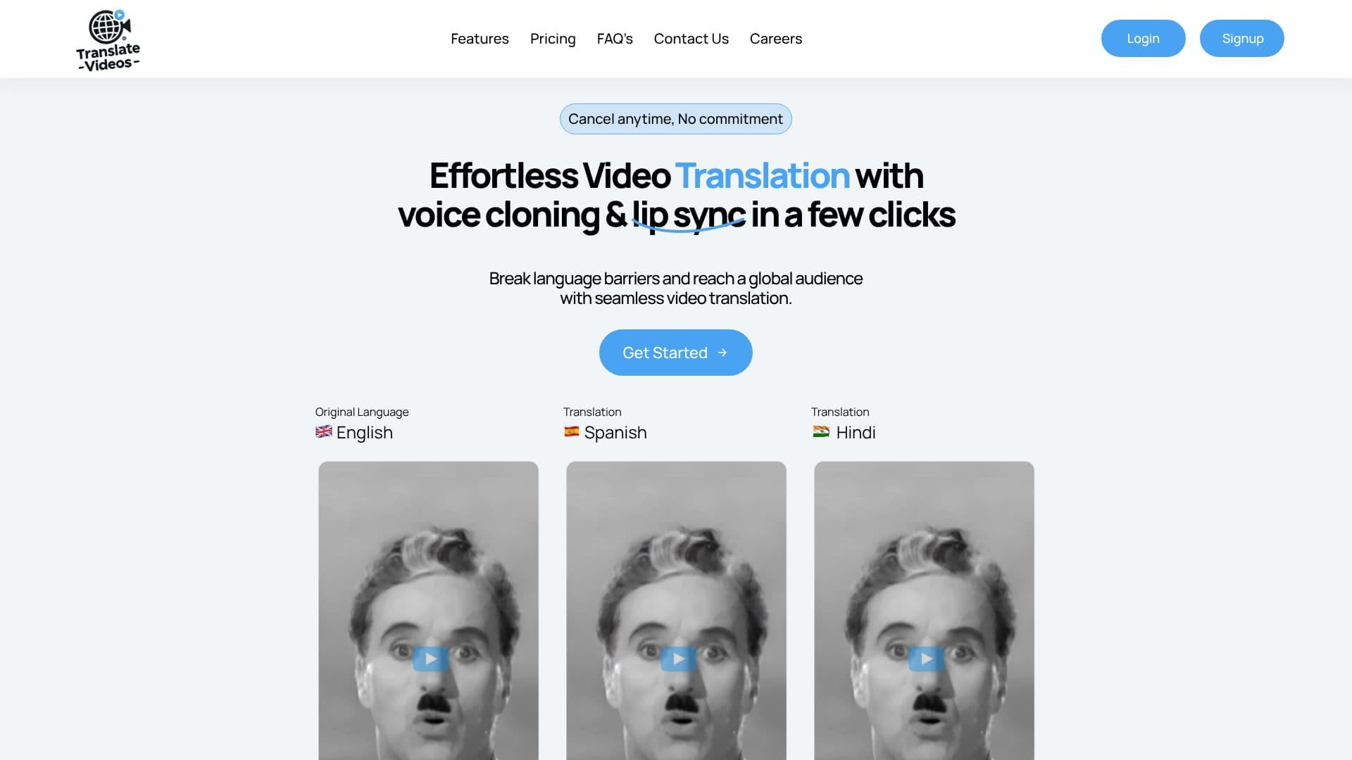 TranslateVideos.io screenshot