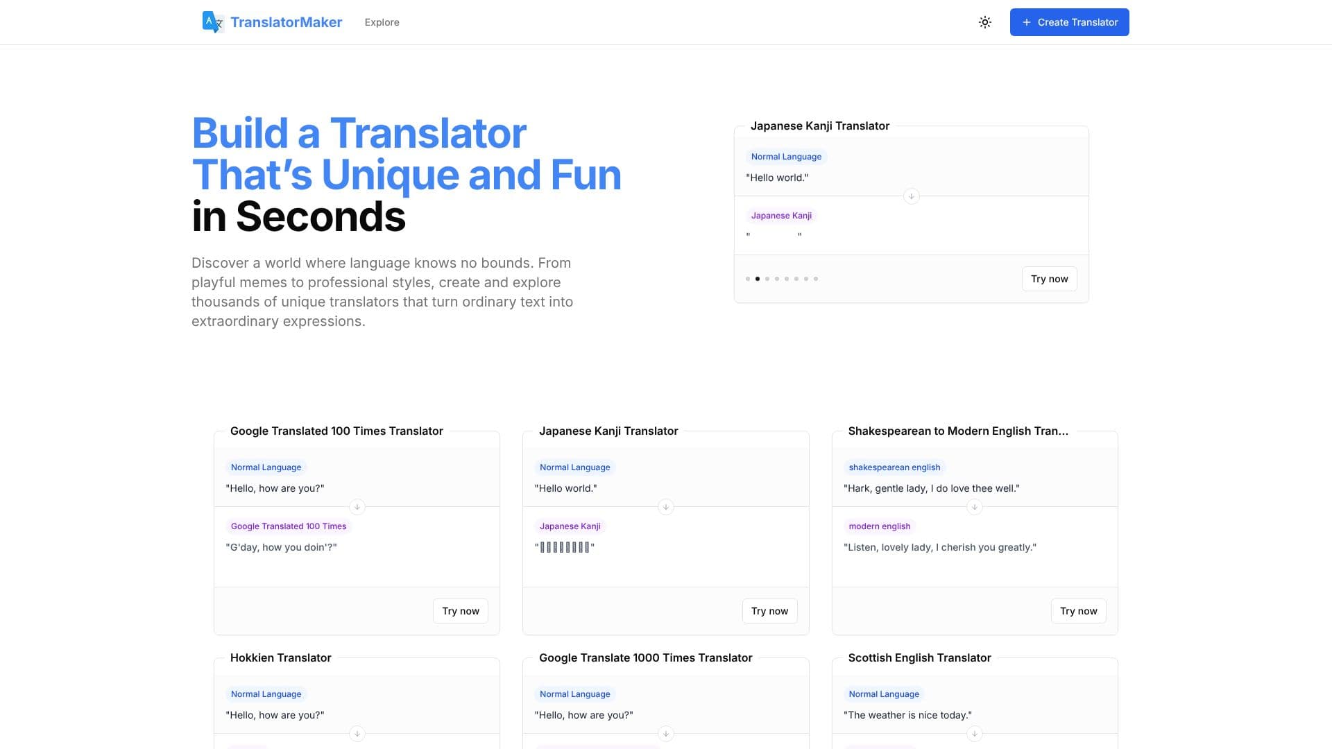 Capture d’écran de Translator Maker