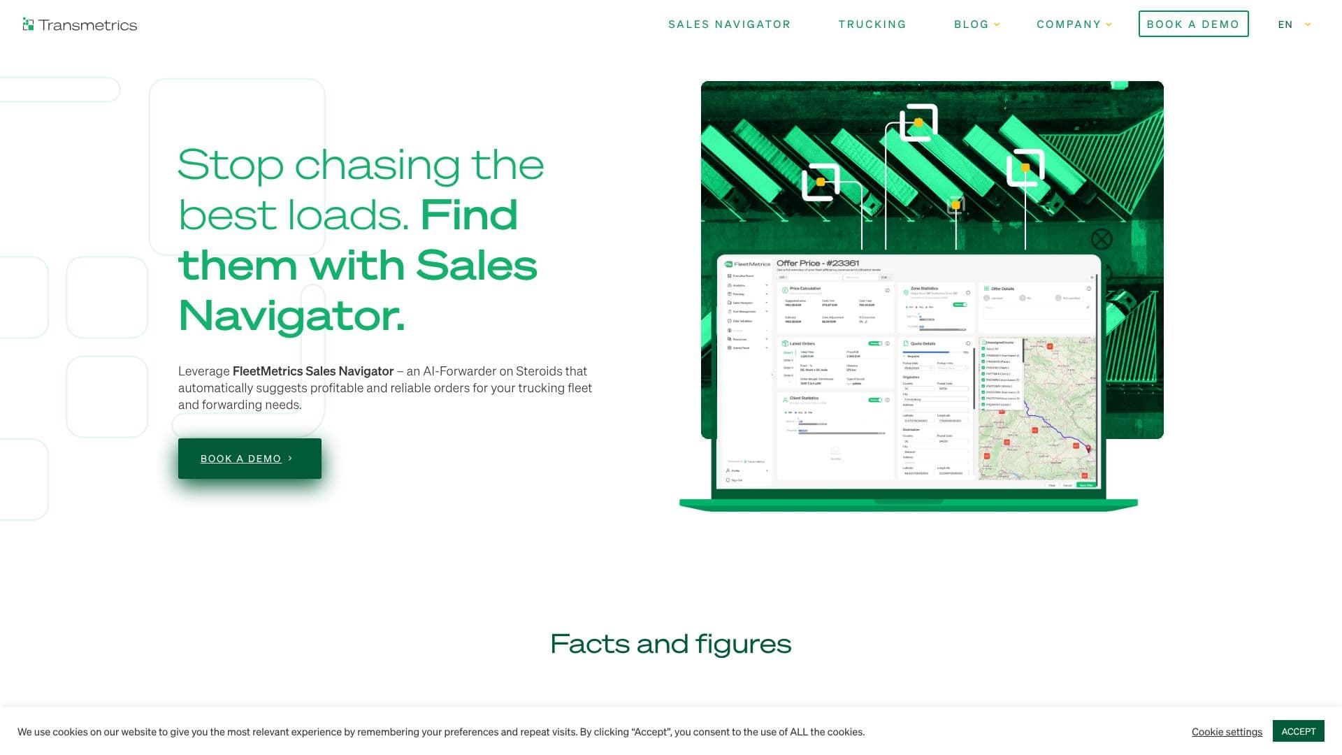 Screenshot von Transmetrics